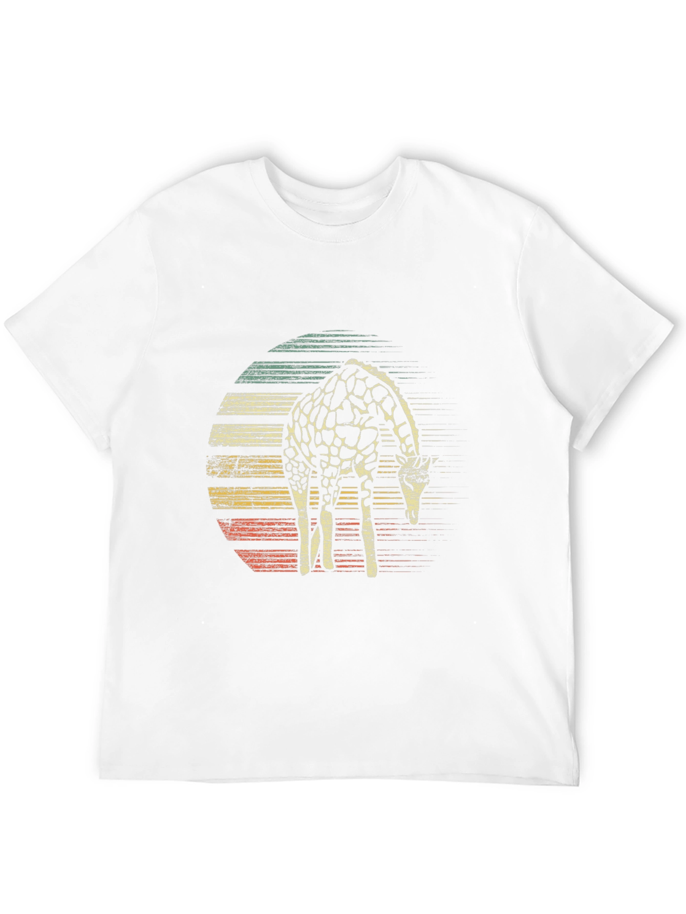 Retro Giraffe Graphic T-Shirt - Casual & Stylish
