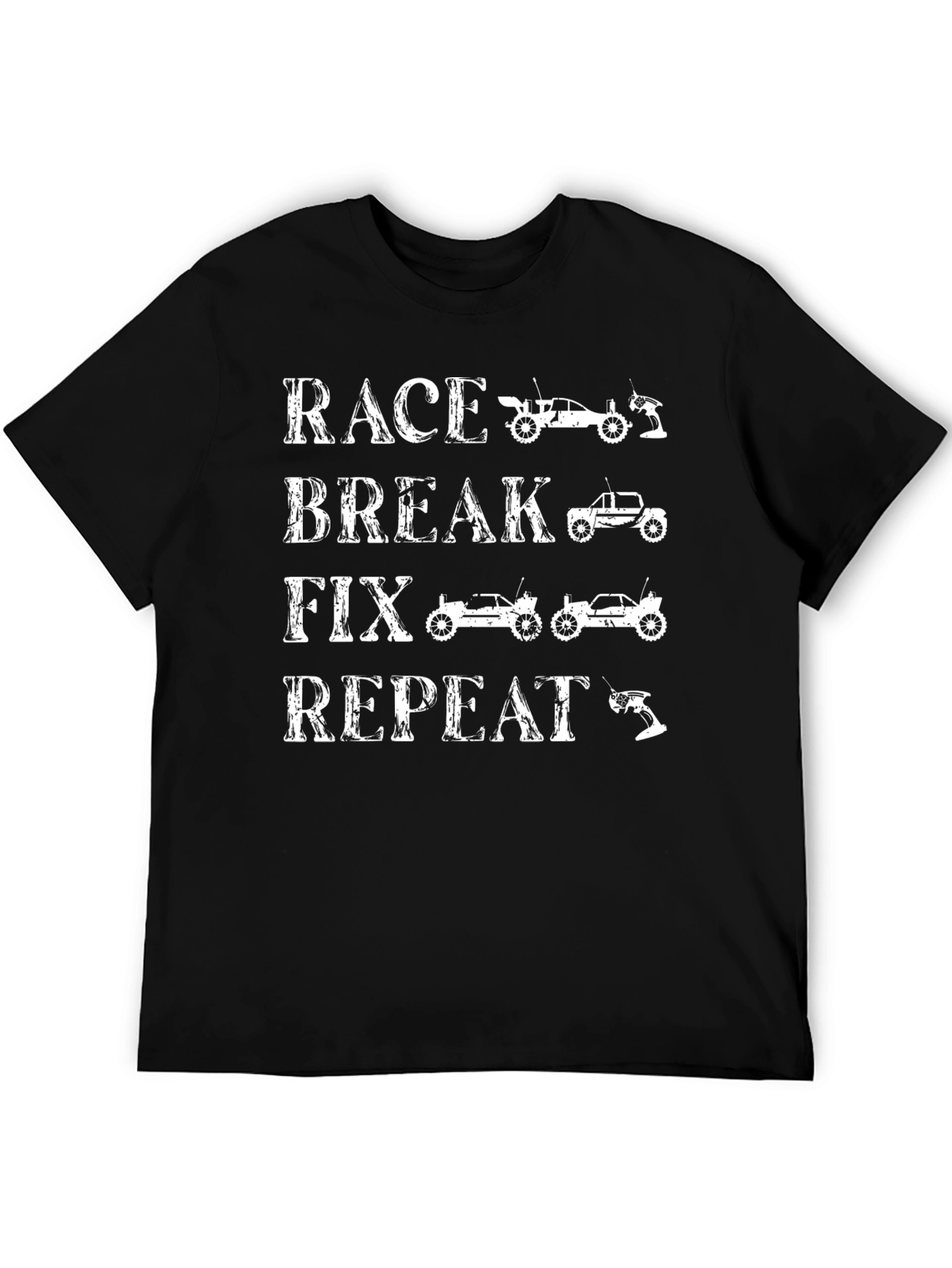 Race Break Fix Repeat RC Car T-Shirt