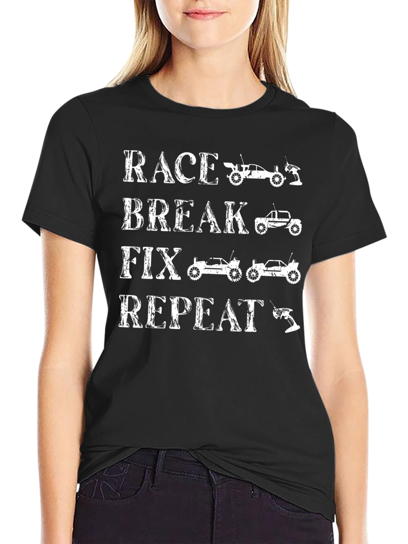 Race Break Fix Repeat RC Car T-Shirt