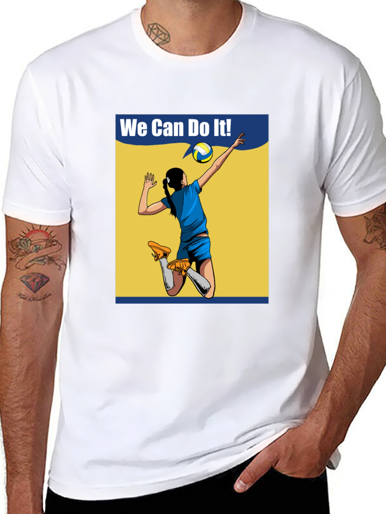 We Can Do It! Volleyball Graphic T-Shirt