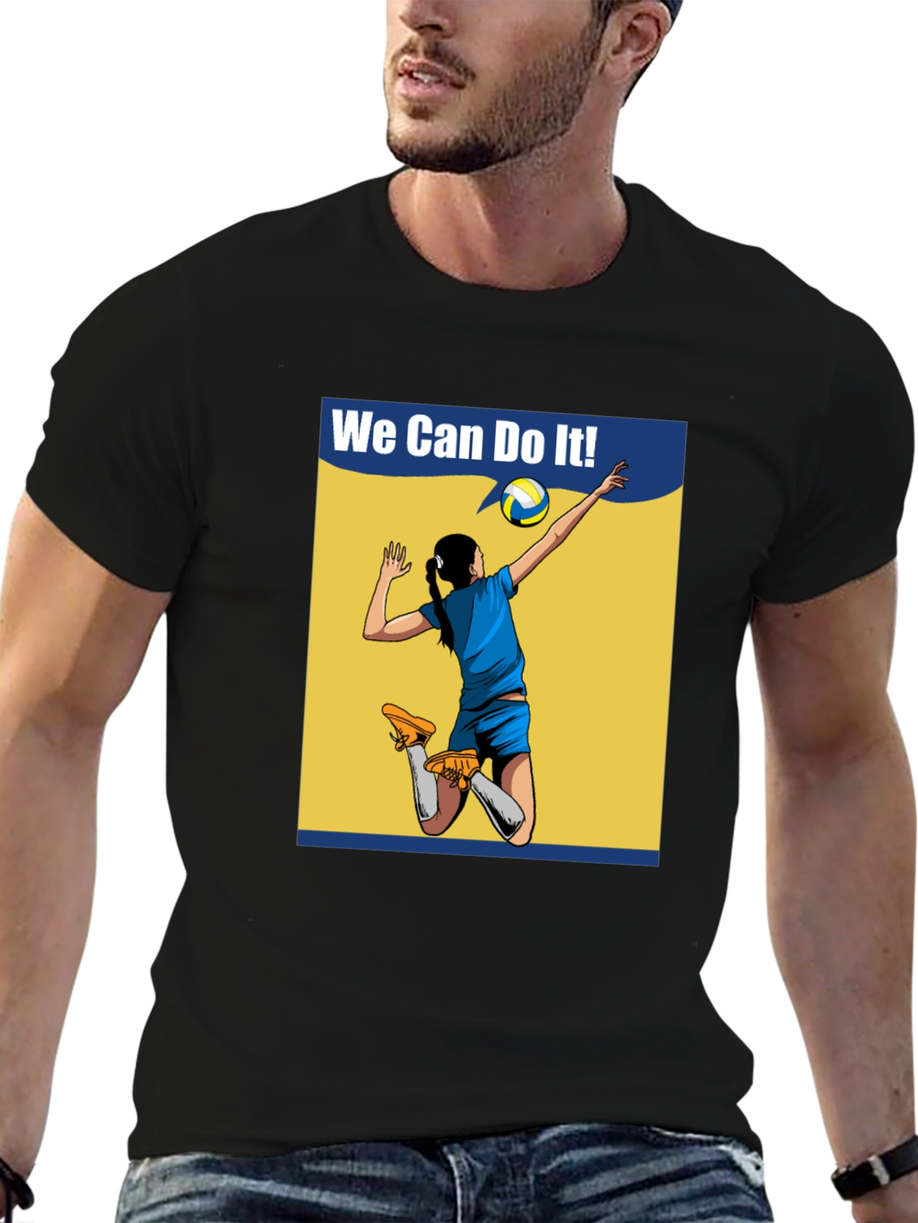 We Can Do It! Volleyball Graphic T-Shirt