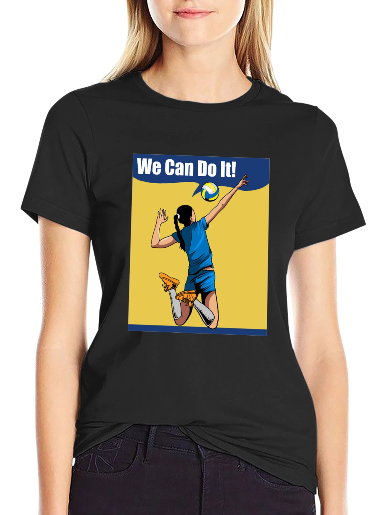 We Can Do It! Volleyball Graphic T-Shirt