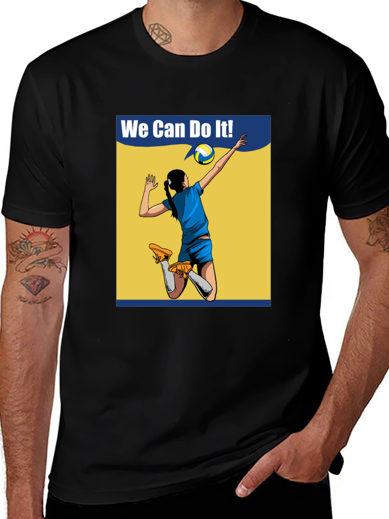 We Can Do It! Volleyball Graphic T-Shirt