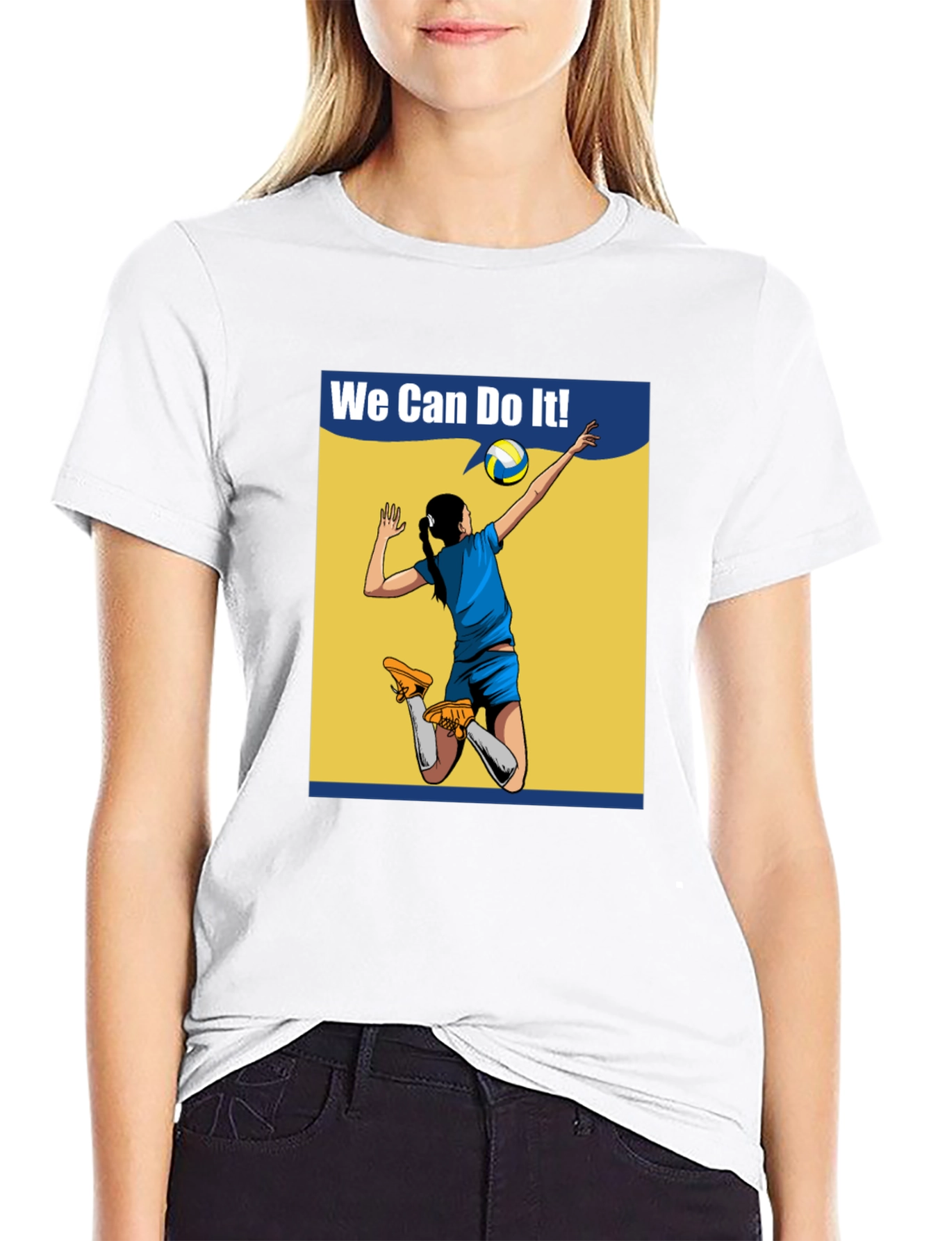 We Can Do It! Volleyball Graphic T-Shirt