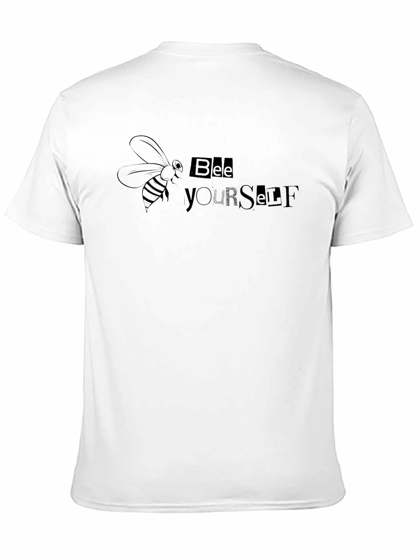 Bee Yourself Graphic Tee - Black Cotton Blend
