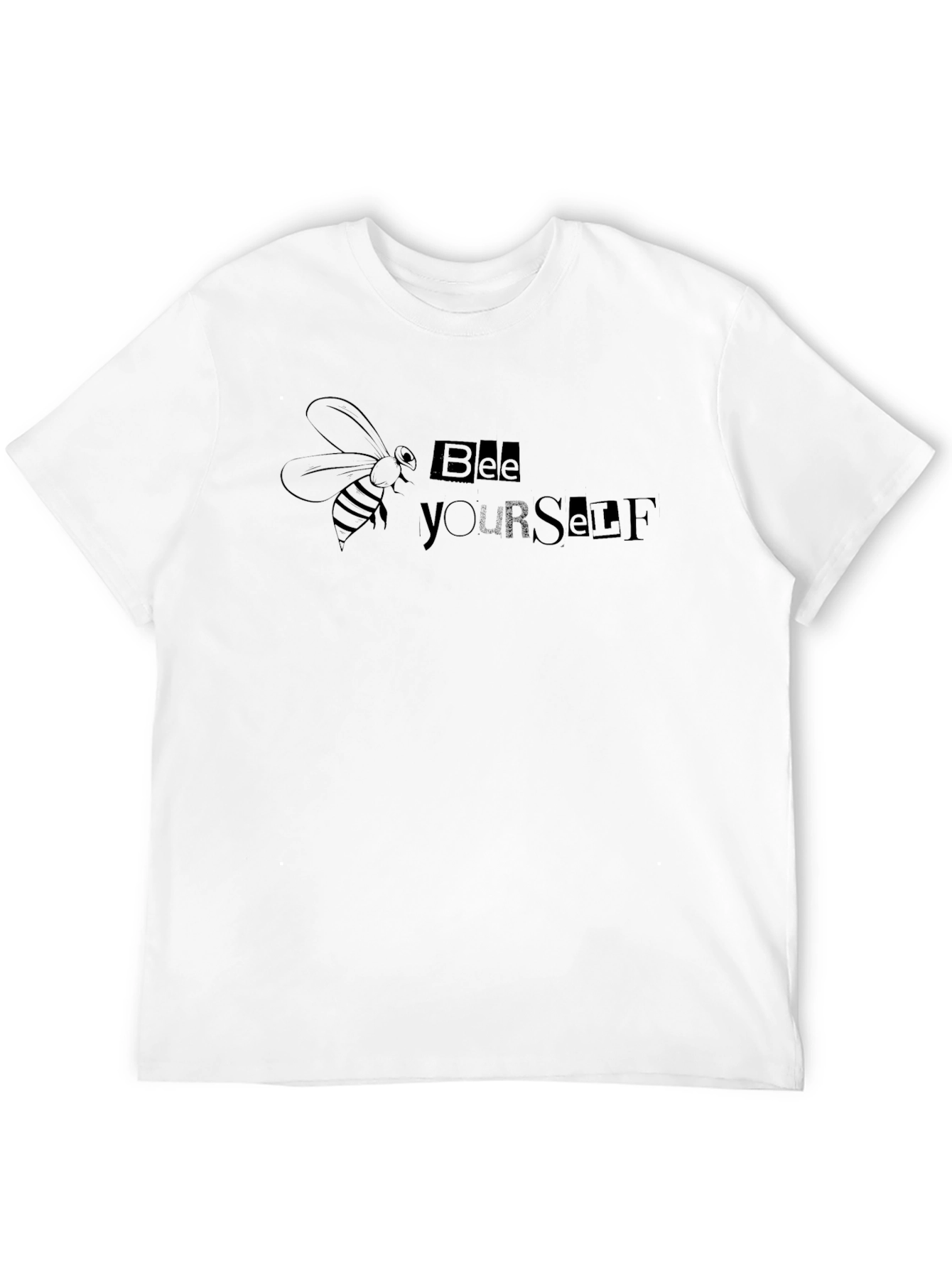 Bee Yourself Graphic Tee - Black Cotton Blend