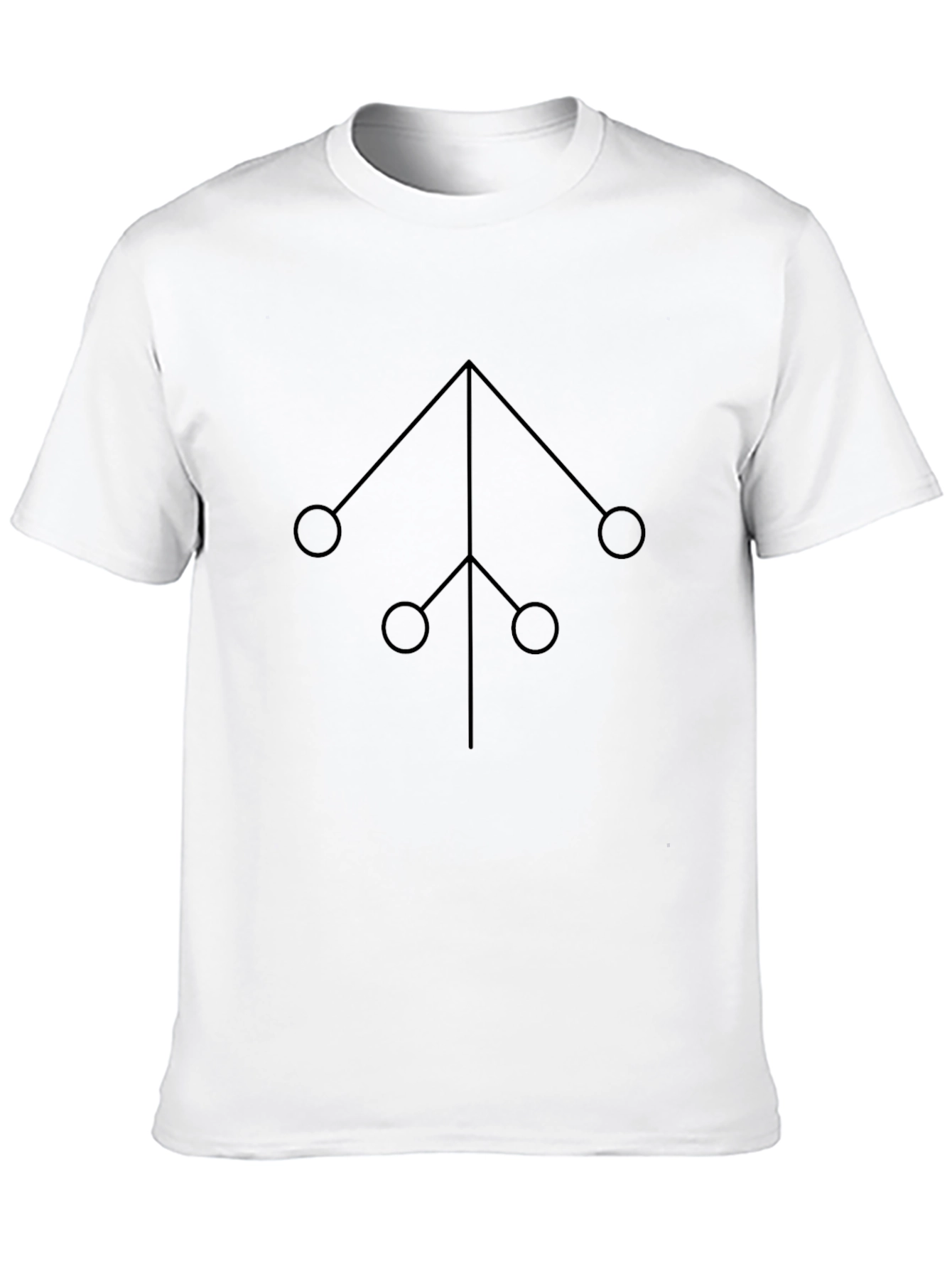 Geometric Symbol Black T-Shirt