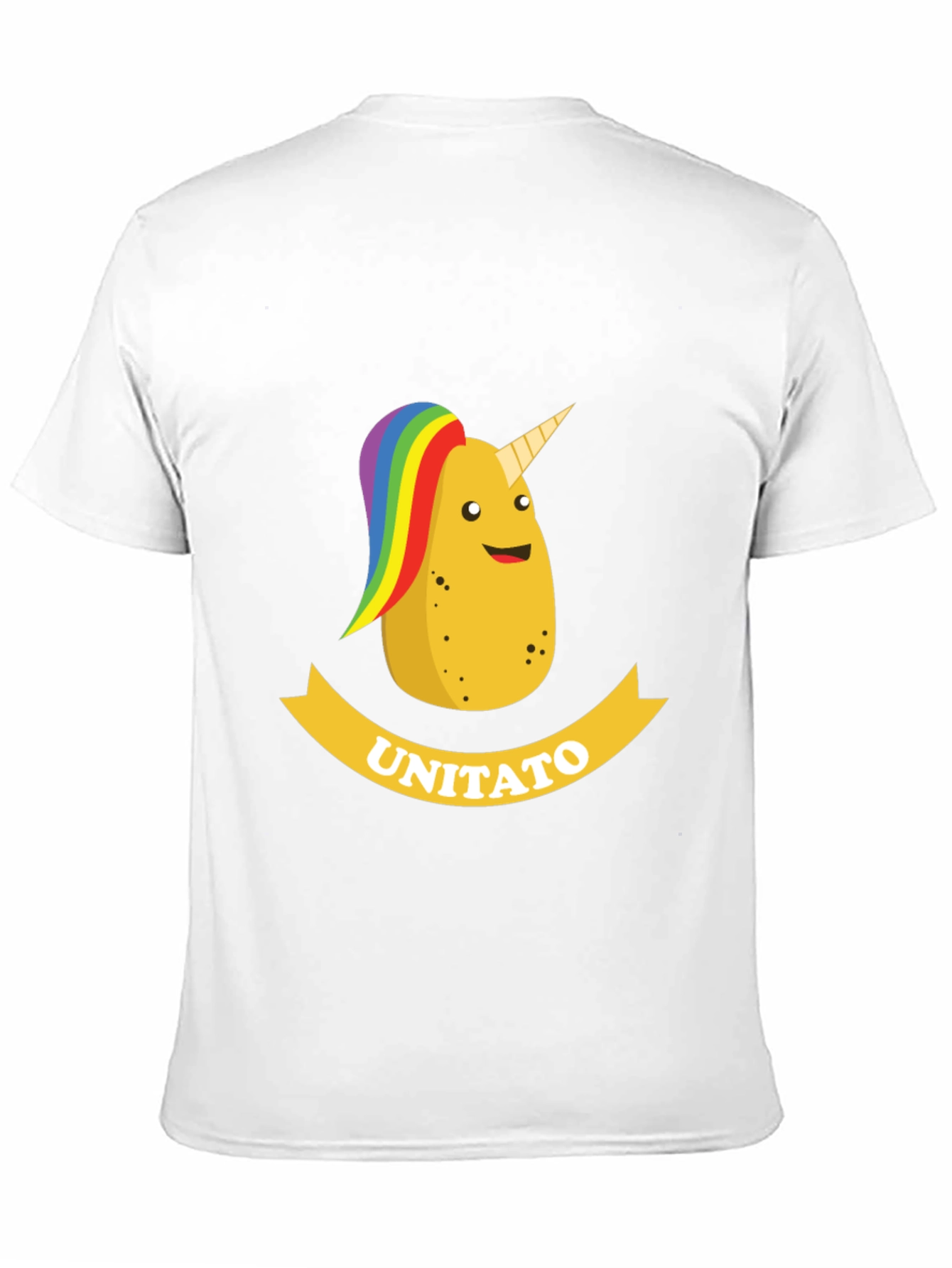 Unitato Potato Unicorn Black T-Shirt