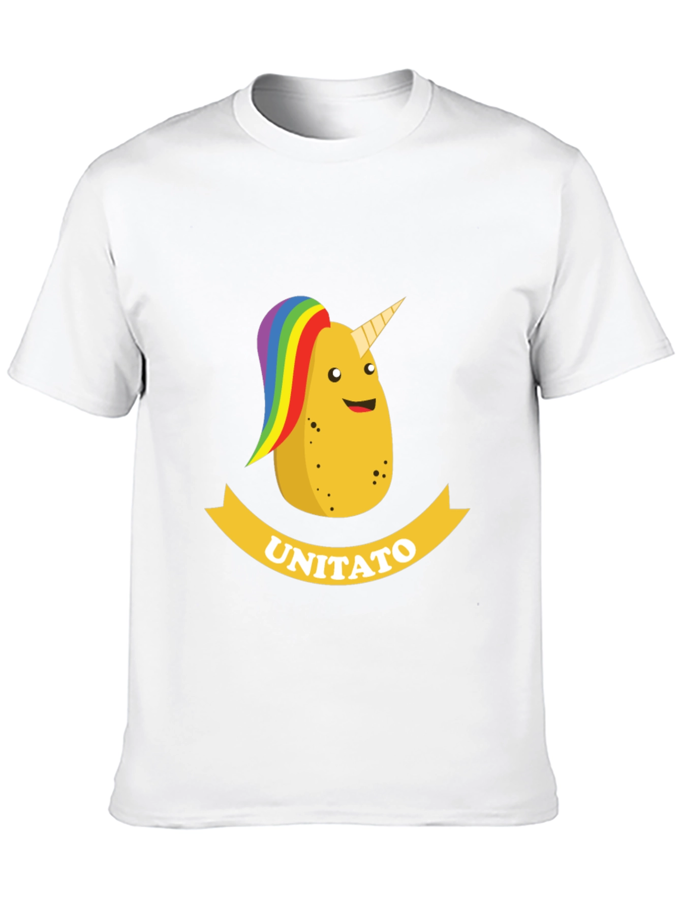 Unitato Potato Unicorn Black T-Shirt