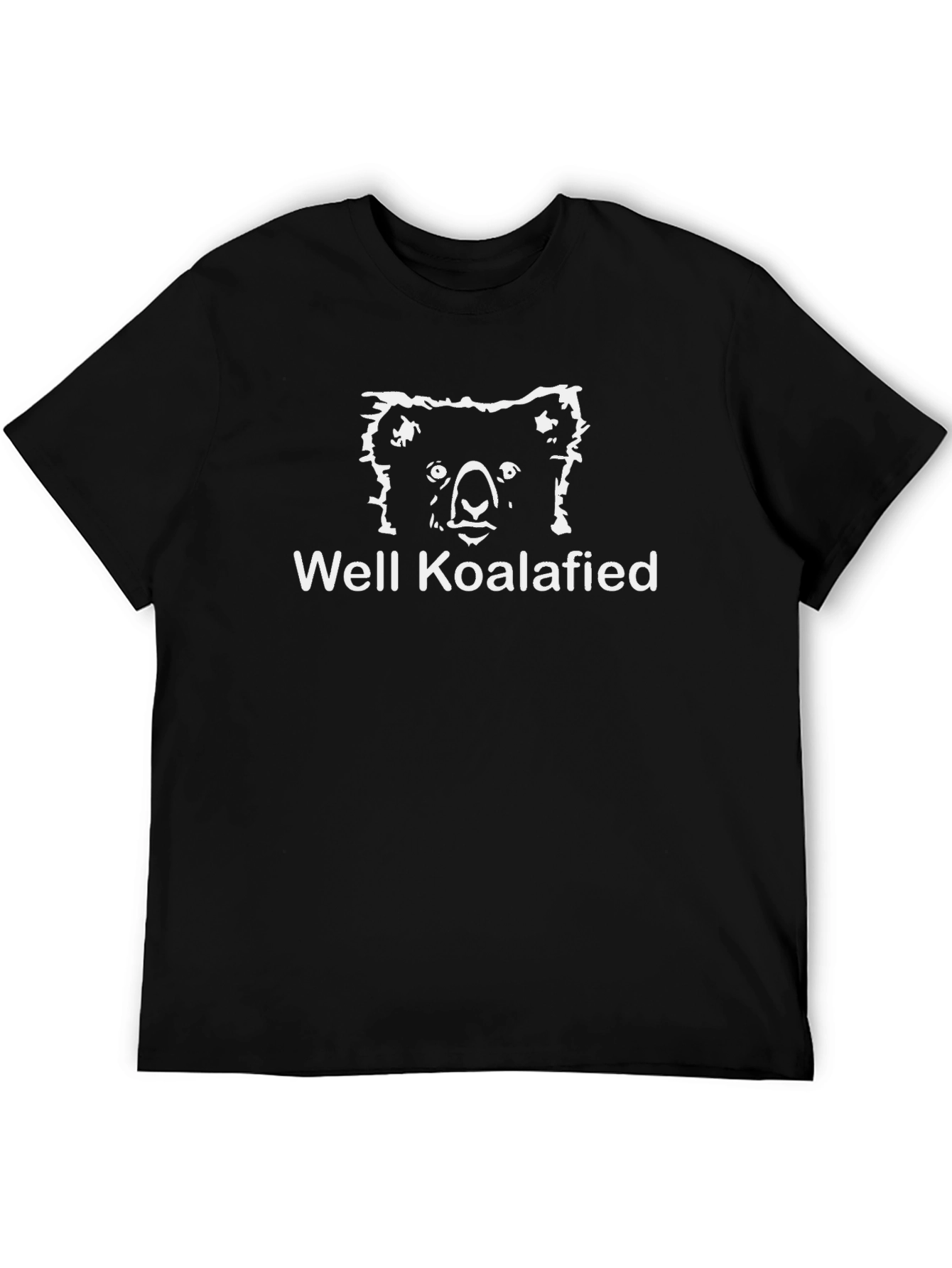 Well Koalafied Graphic Tee - Black Cotton T-Shirt