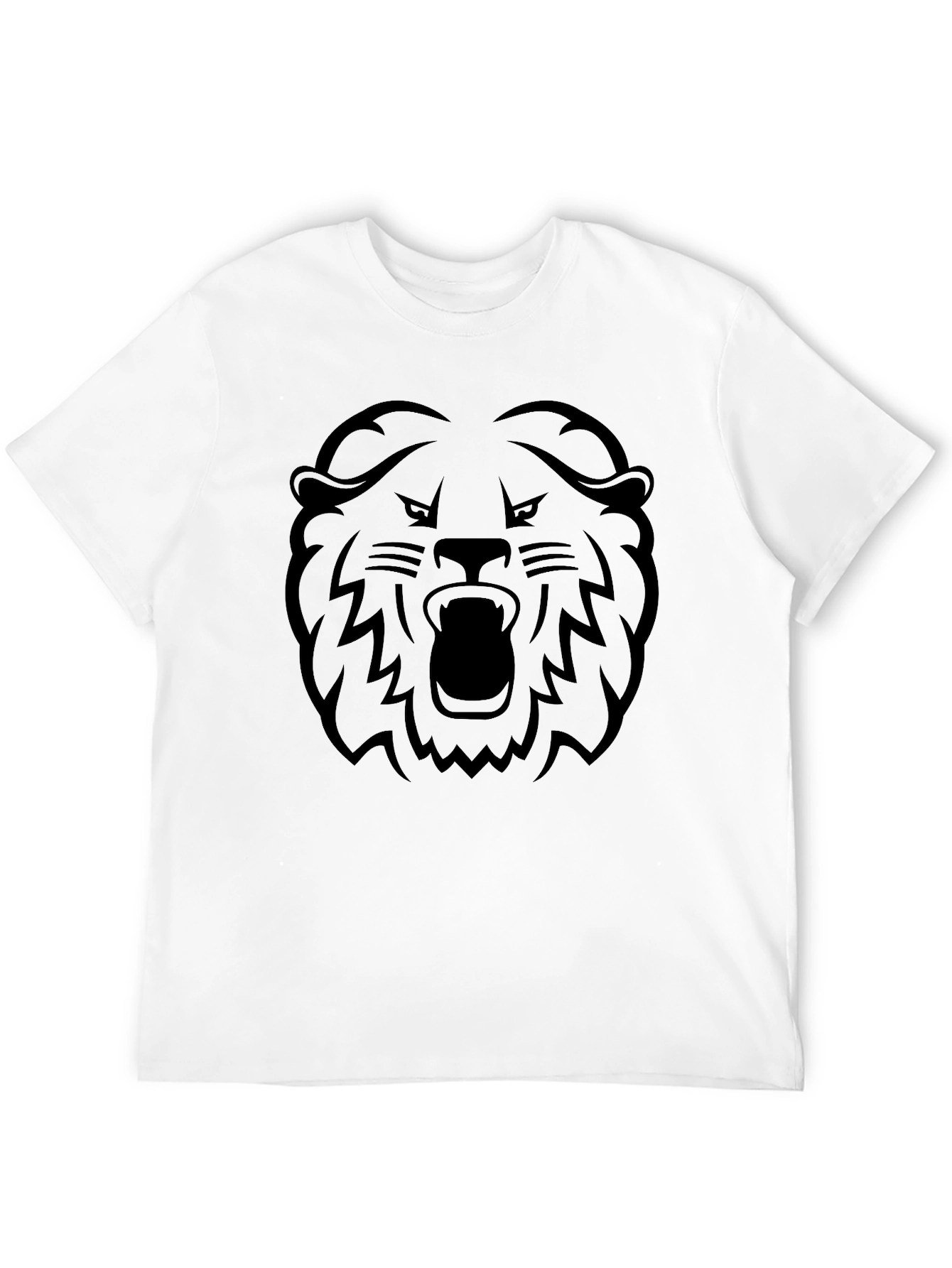 Black Lion Graphic T-Shirt - Bold Statement Tee