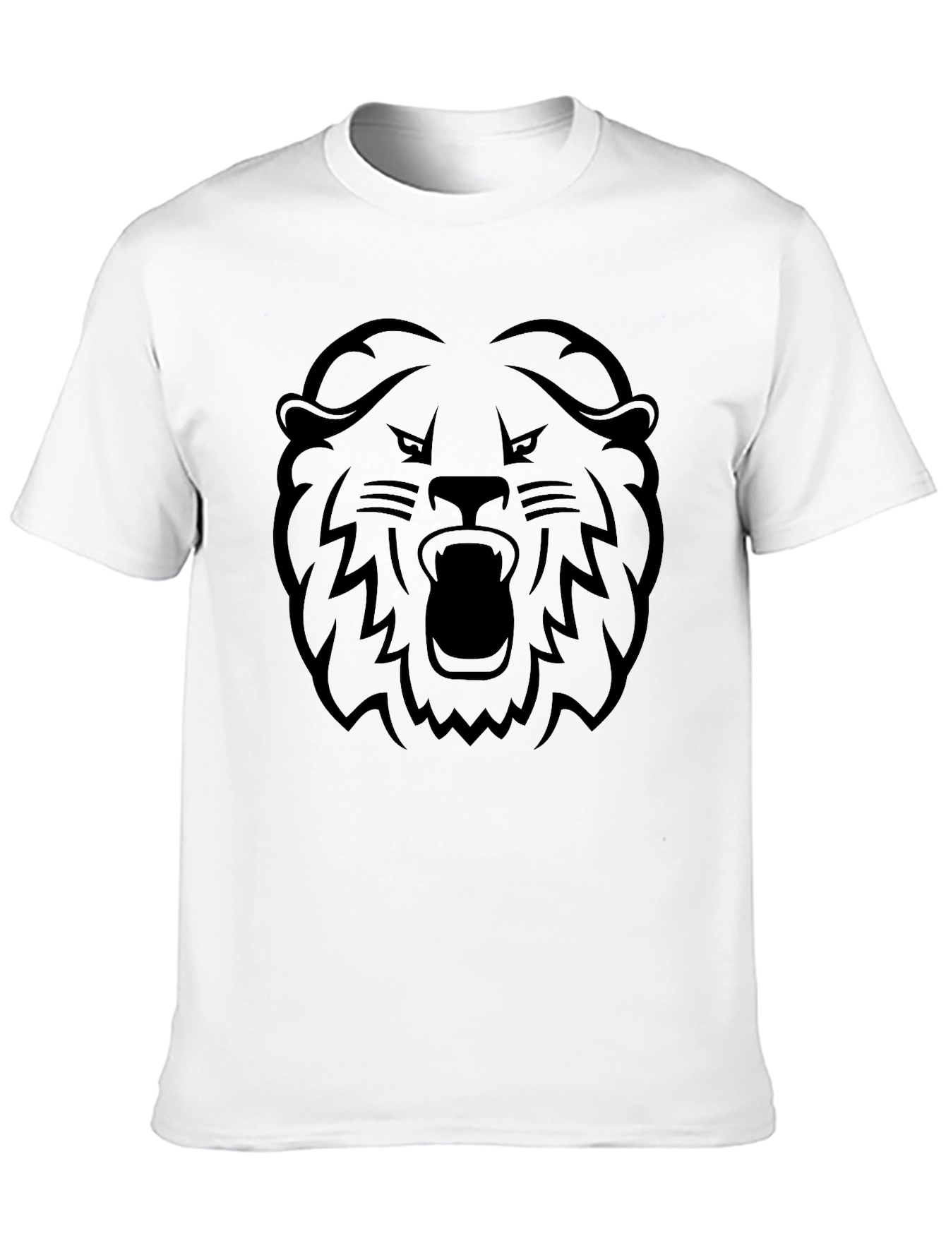 Black Lion Graphic T-Shirt - Bold Statement Tee