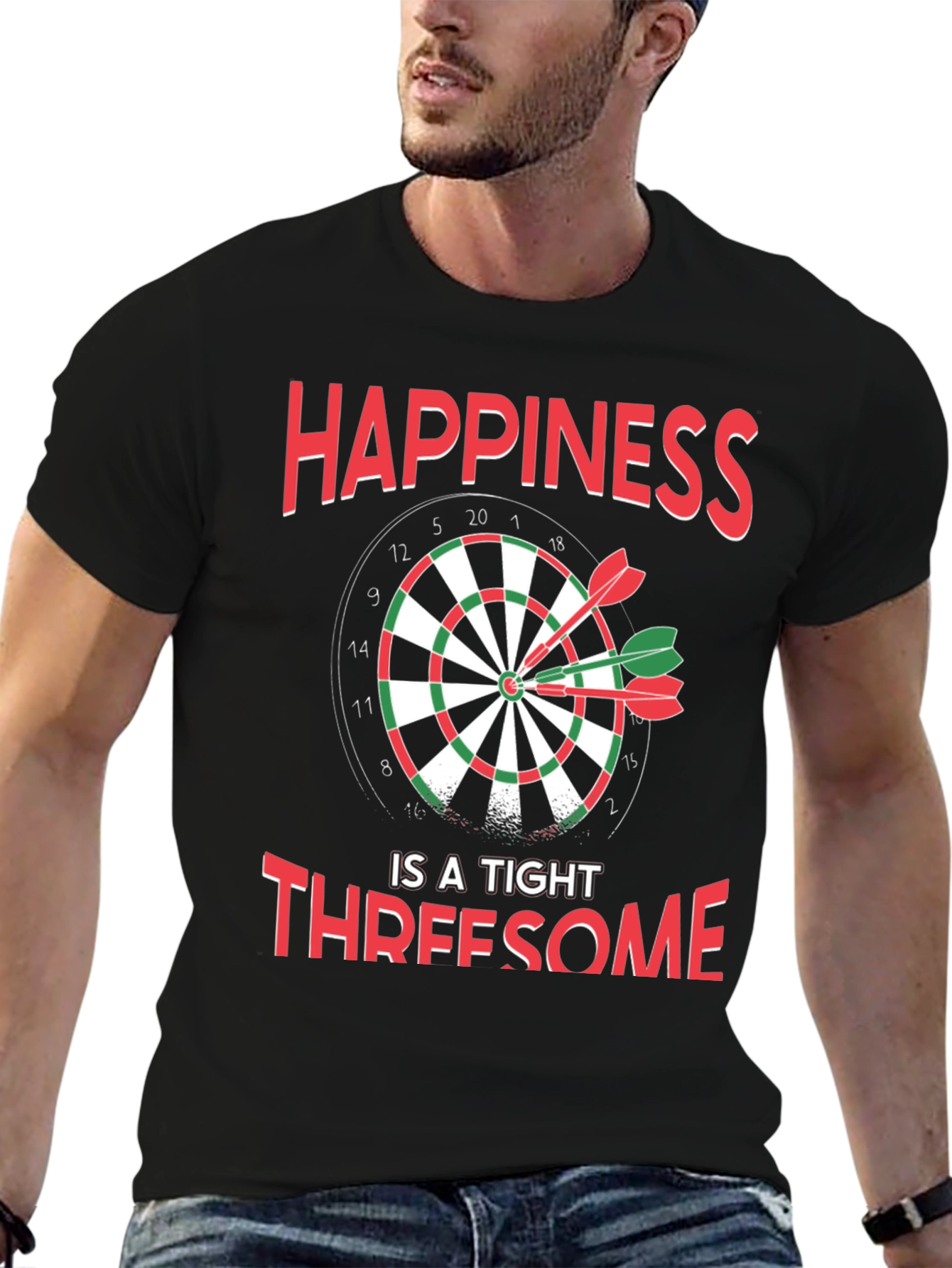 Happiness Dartboard T-Shirt - Tight Threesome