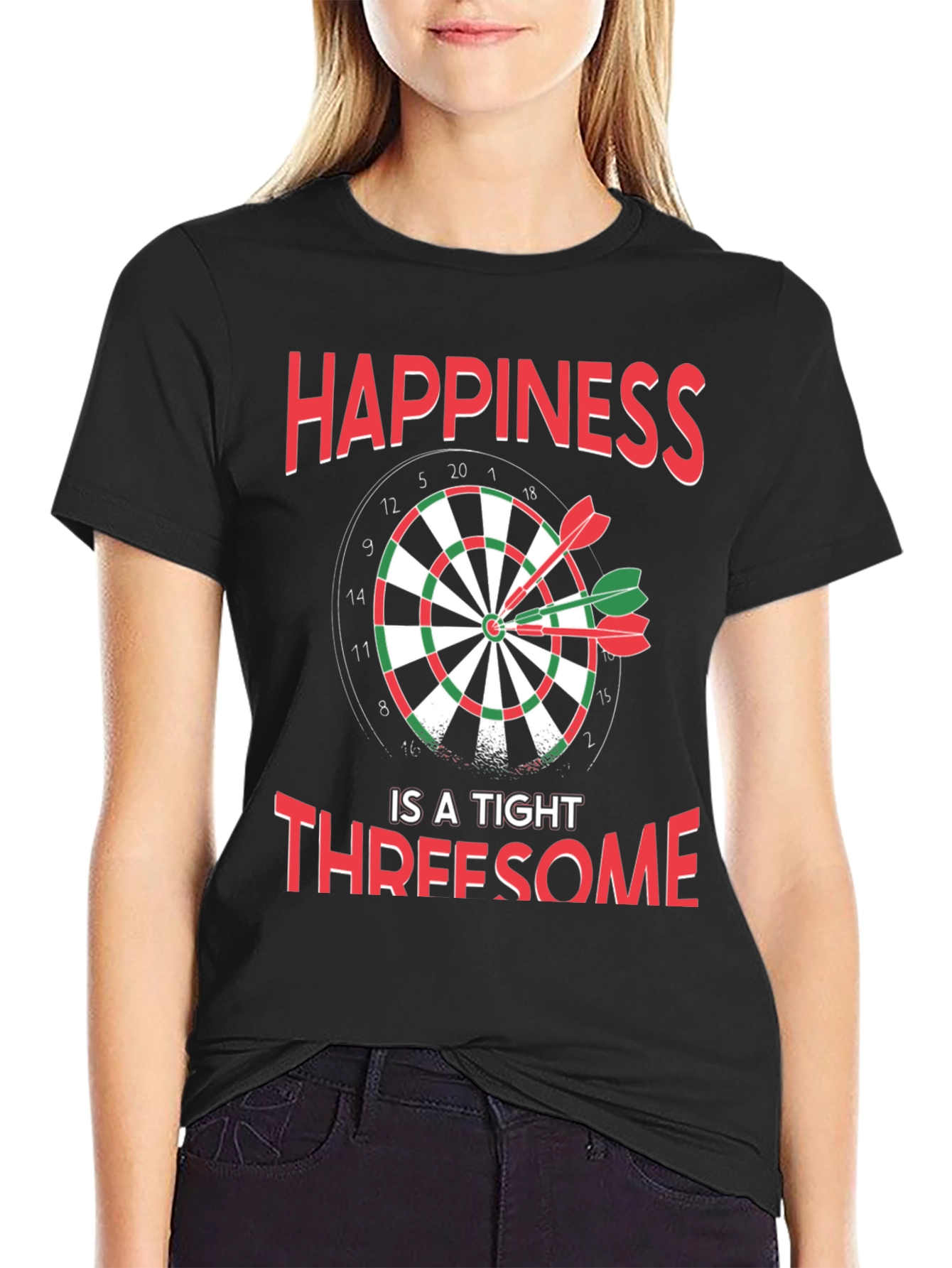 Happiness Dartboard T-Shirt - Tight Threesome