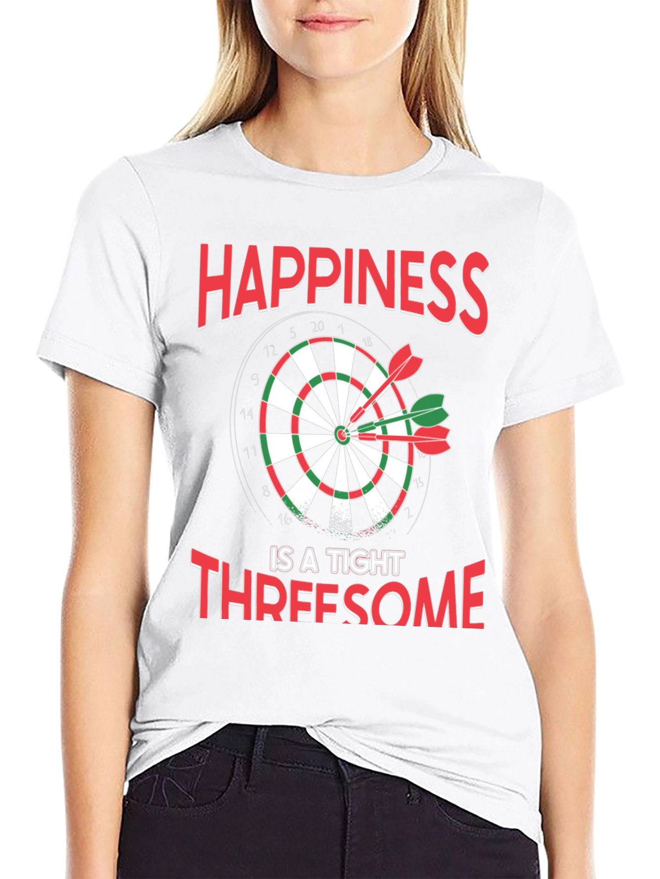 Happiness Dartboard T-Shirt - Tight Threesome
