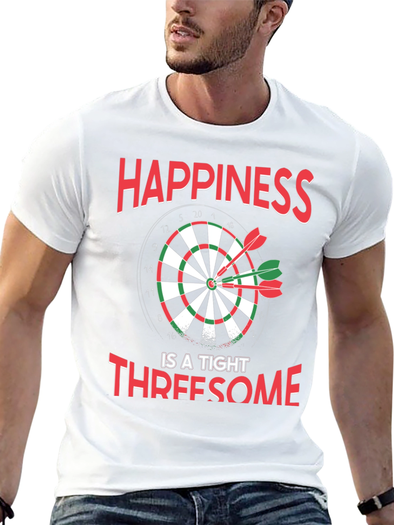 Happiness Dartboard T-Shirt - Tight Threesome