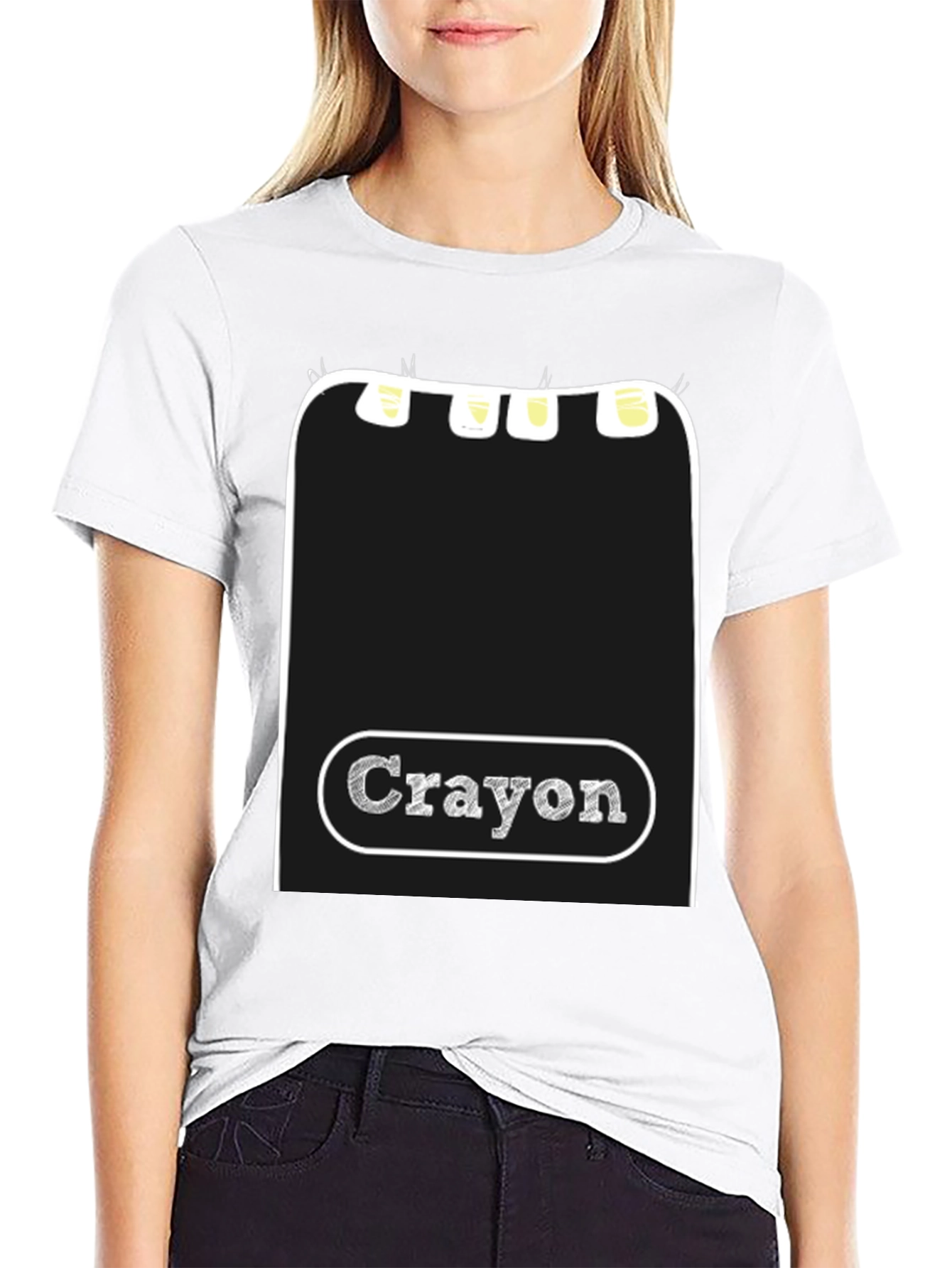 Crayon Box Graphic Tee - Creative Art Shirt