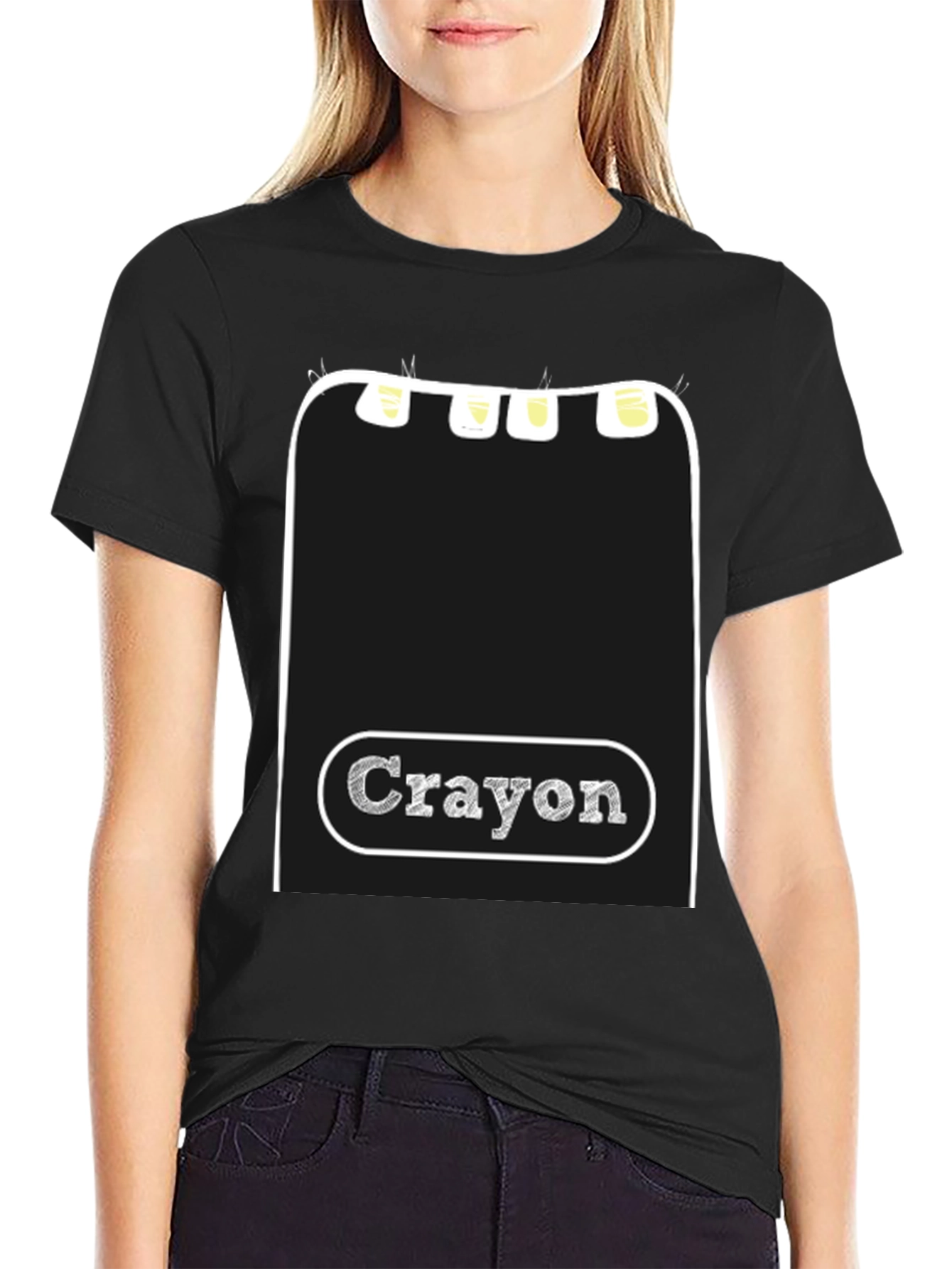 Crayon Box Graphic Tee - Creative Art Shirt