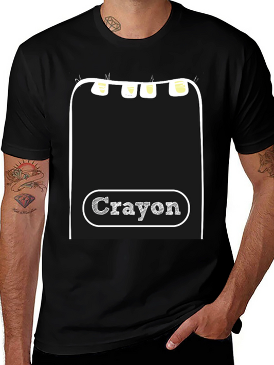 Crayon Box Graphic Tee - Creative Art Shirt