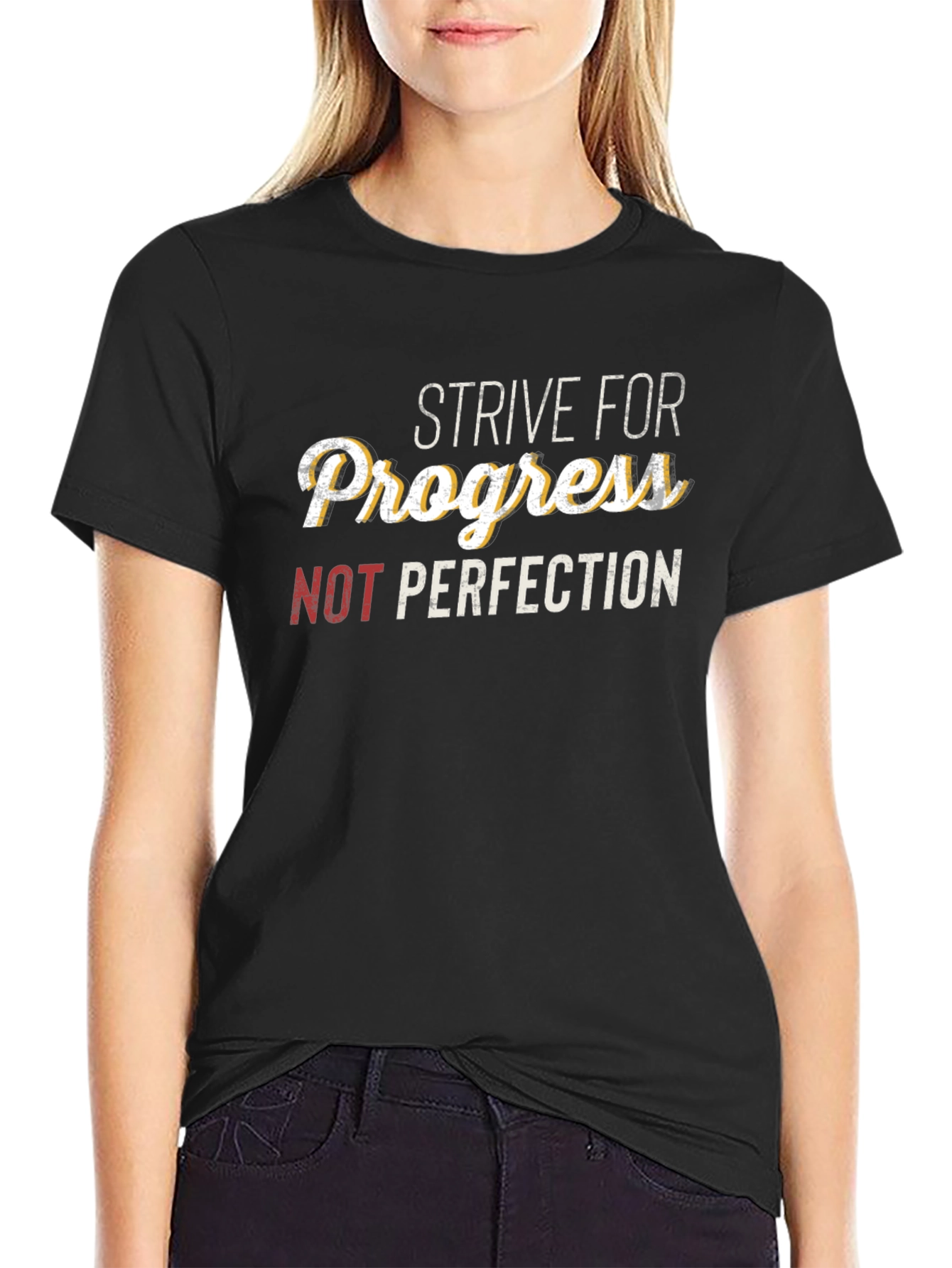 Strive For Progress T-Shirt - Motivational Tee