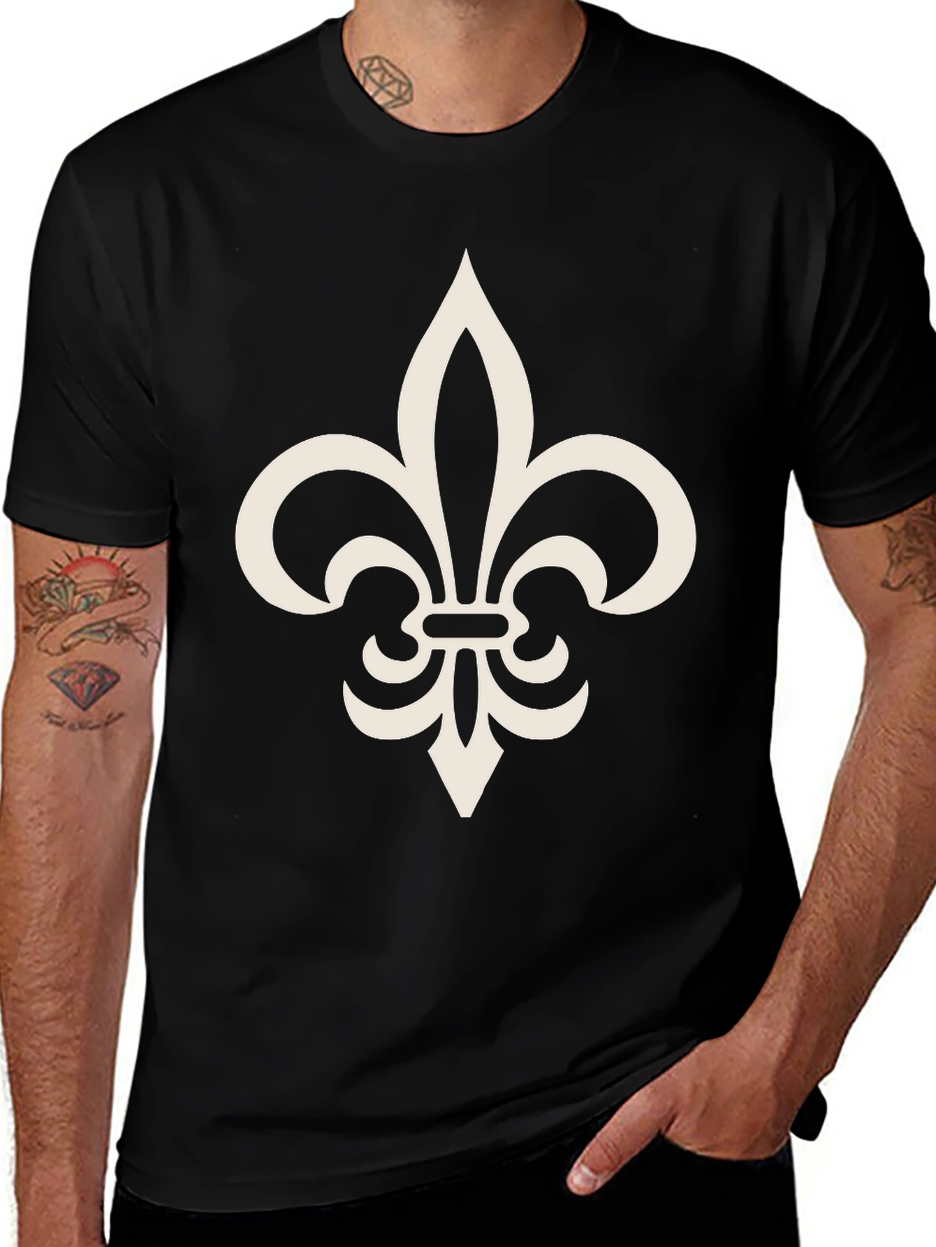 Fleur-de-lis Graphic Tee - Casual Comfort