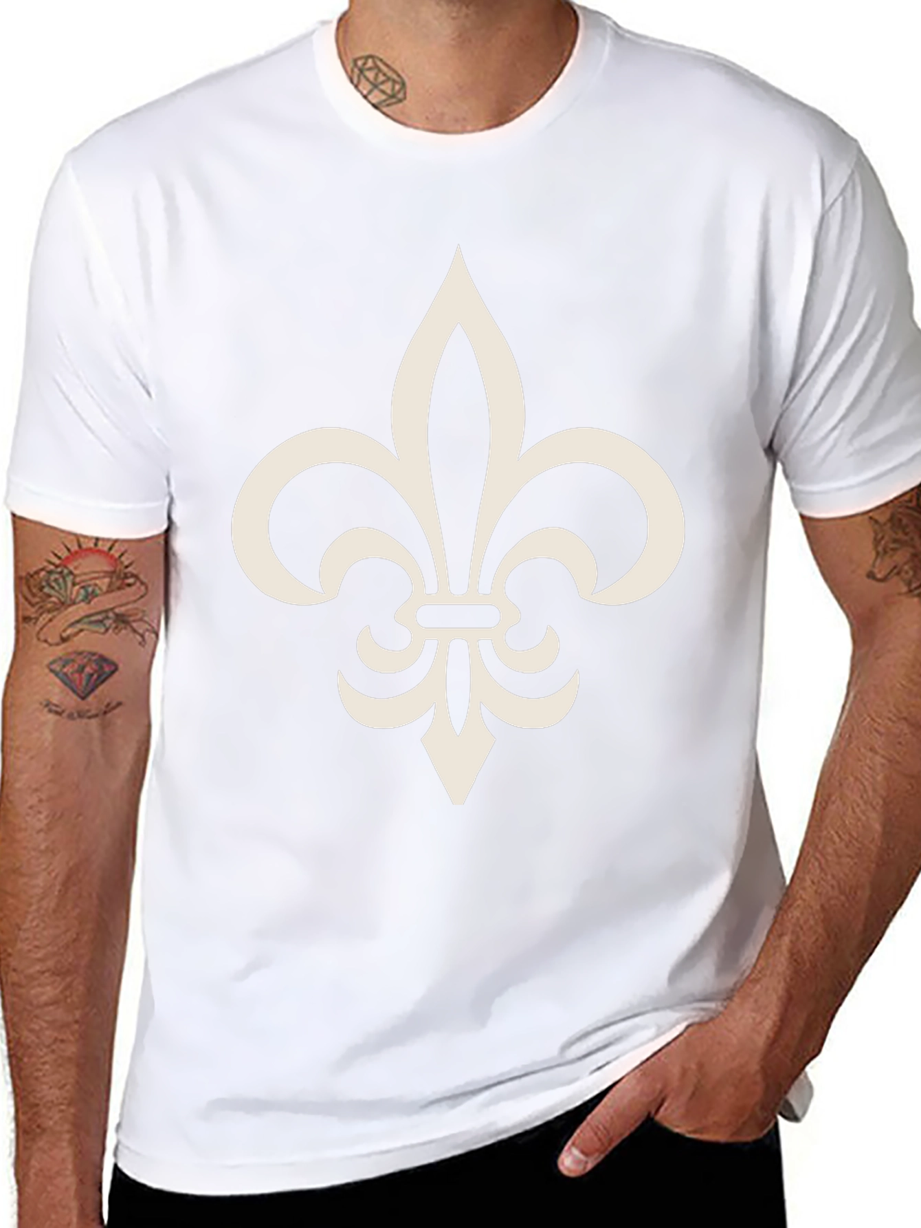 Fleur-de-lis Graphic Tee - Casual Comfort