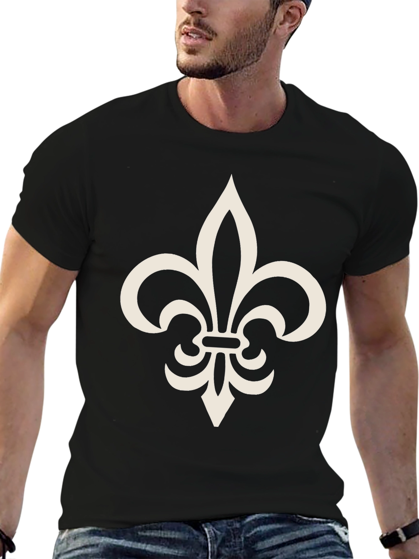 Fleur-de-lis Graphic Tee - Casual Comfort