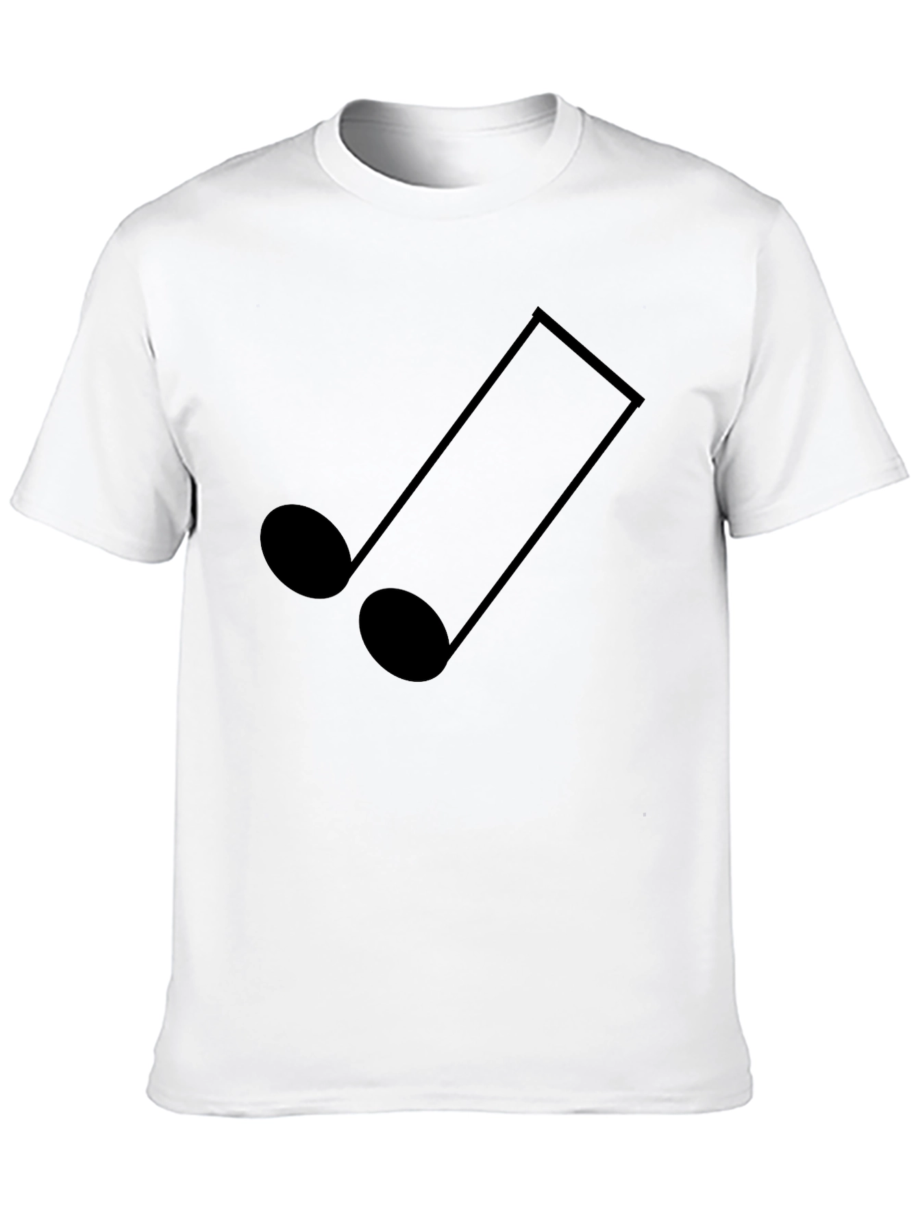 Stylish Black Music Note Graphic Tee