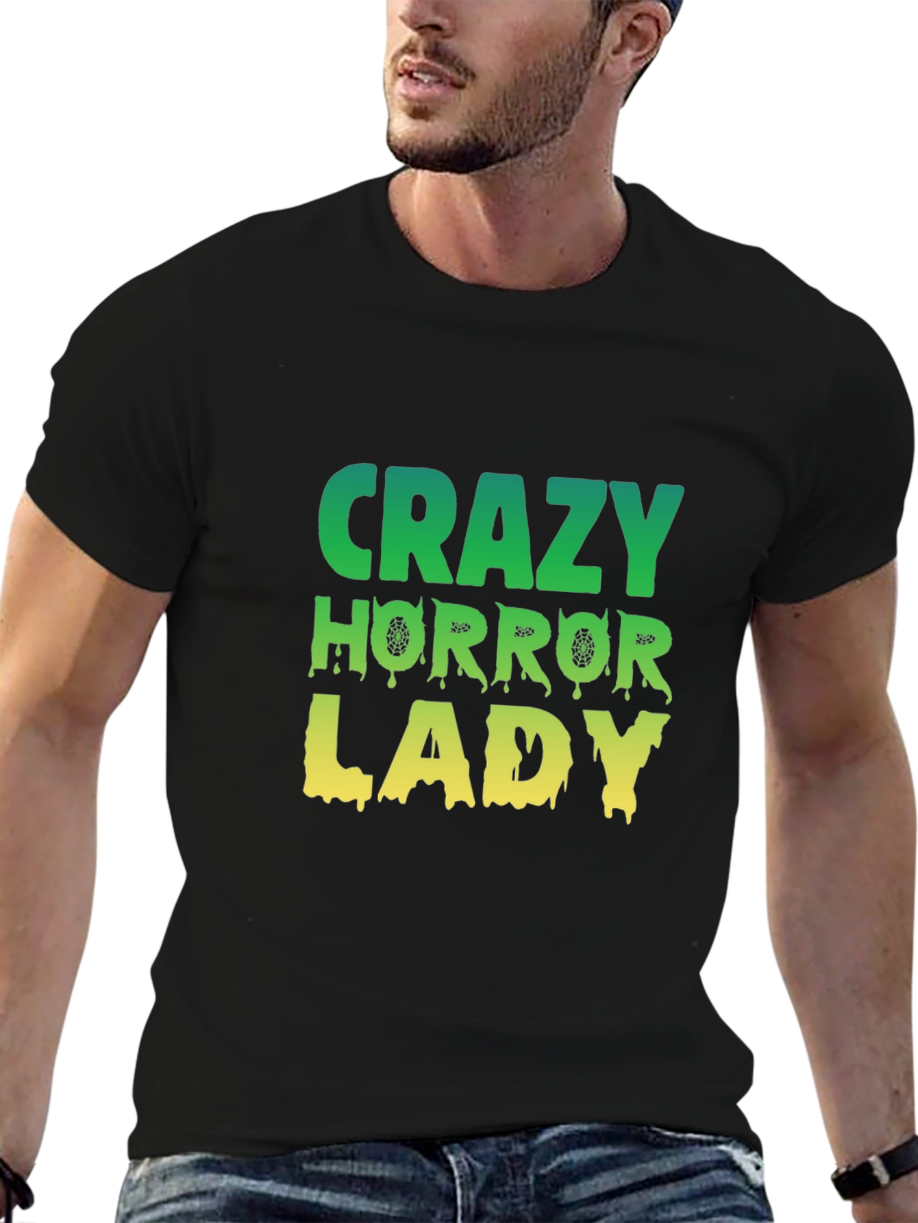 Crazy Horror Lady Graphic T-Shirt