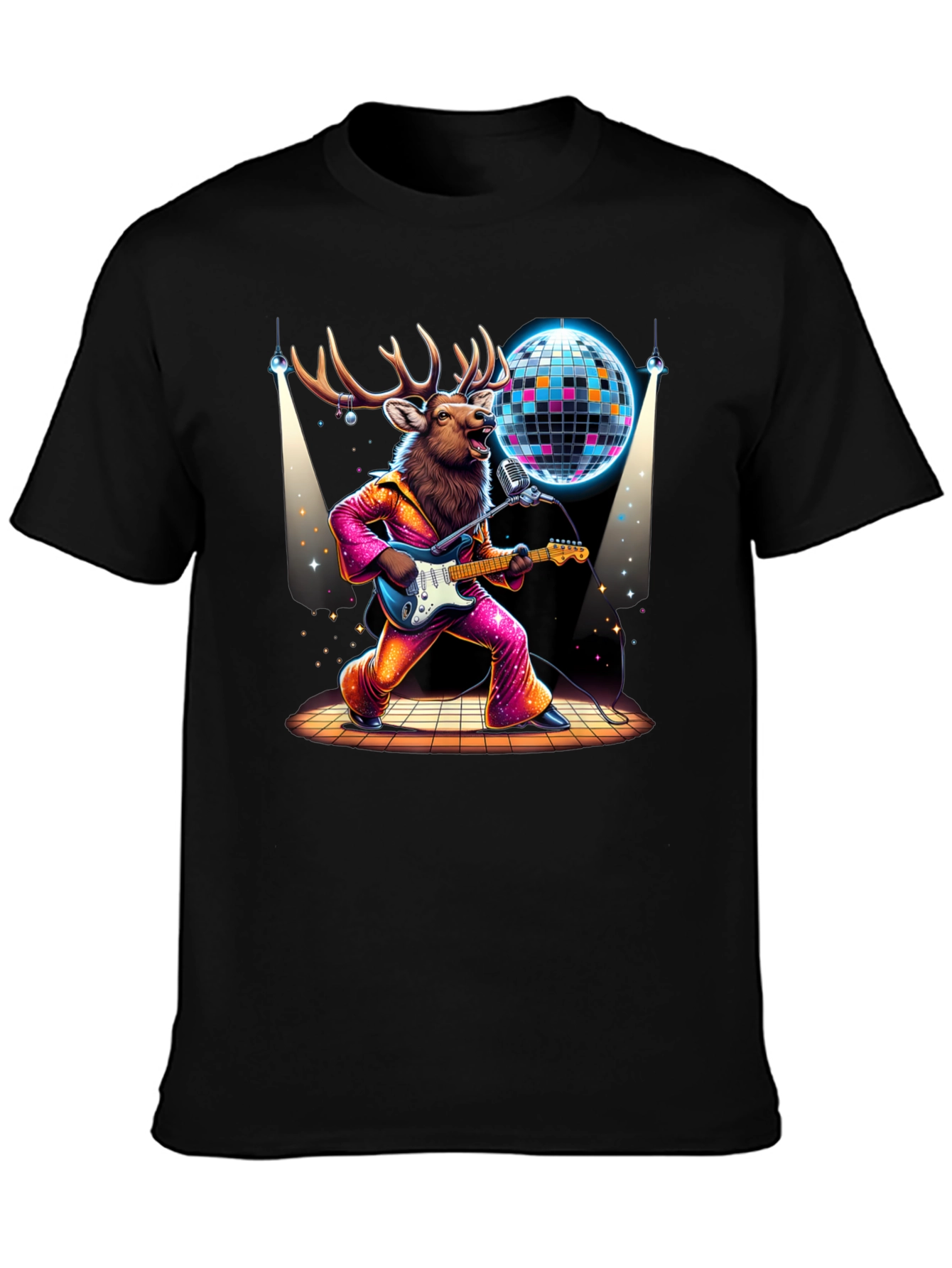 Disco Deer Graphic Tee