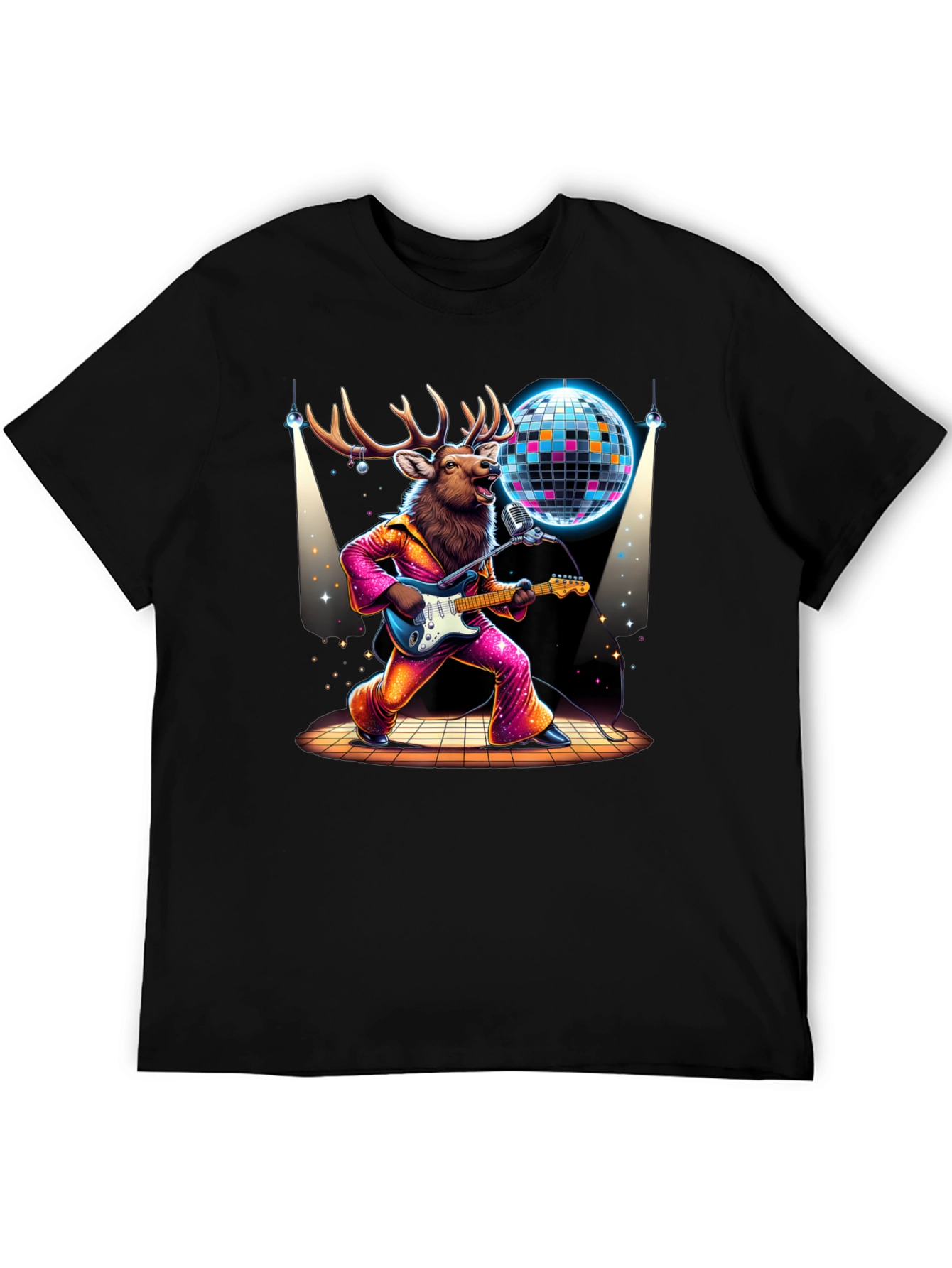Disco Deer Graphic Tee