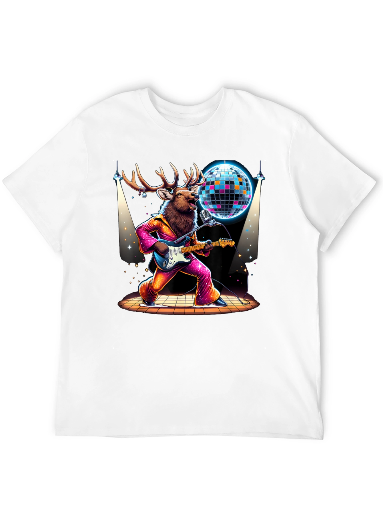 Disco Deer Graphic Tee