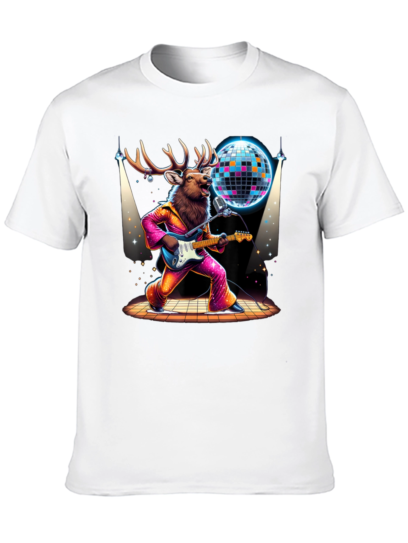 Disco Deer Graphic Tee
