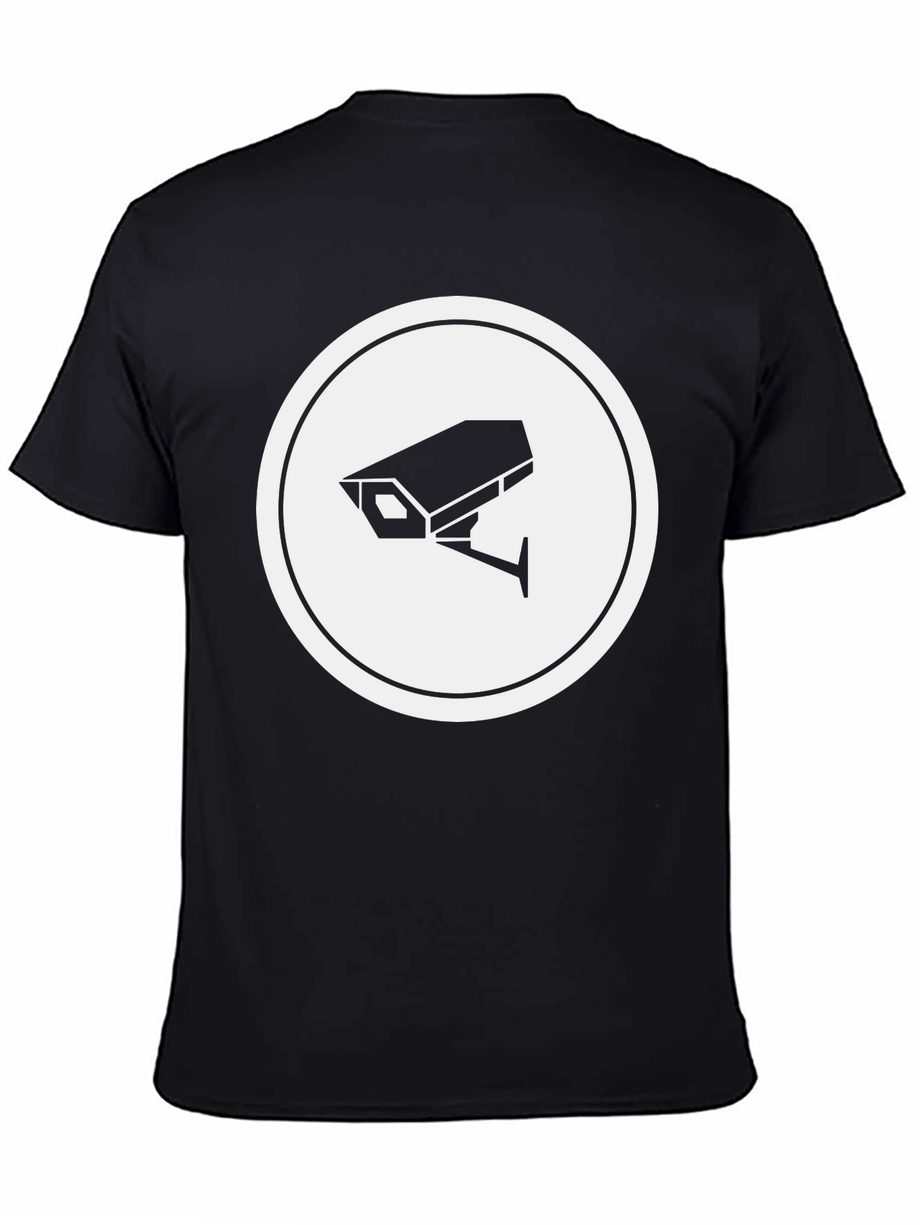 Surveillance Camera Graphic Tee - Black