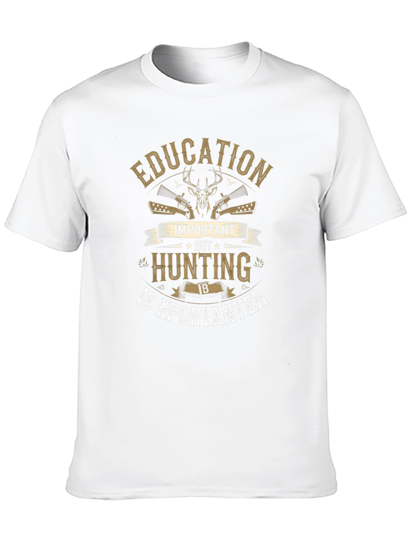Hunting is Importanter Mens Black T-Shirt
