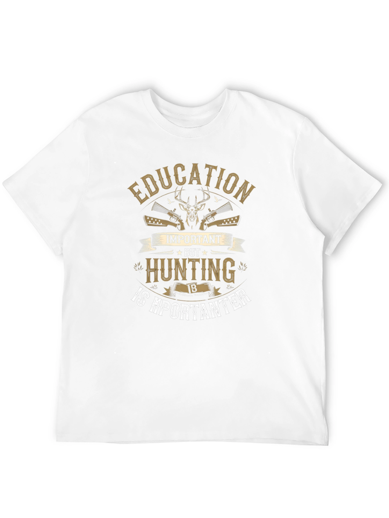 Hunting is Importanter Mens Black T-Shirt