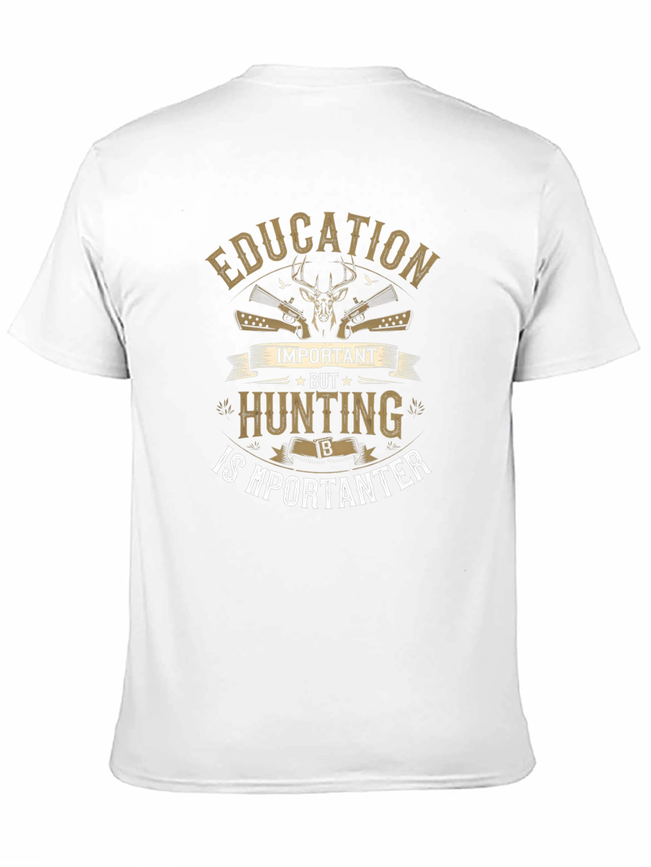 Hunting is Importanter Mens Black T-Shirt
