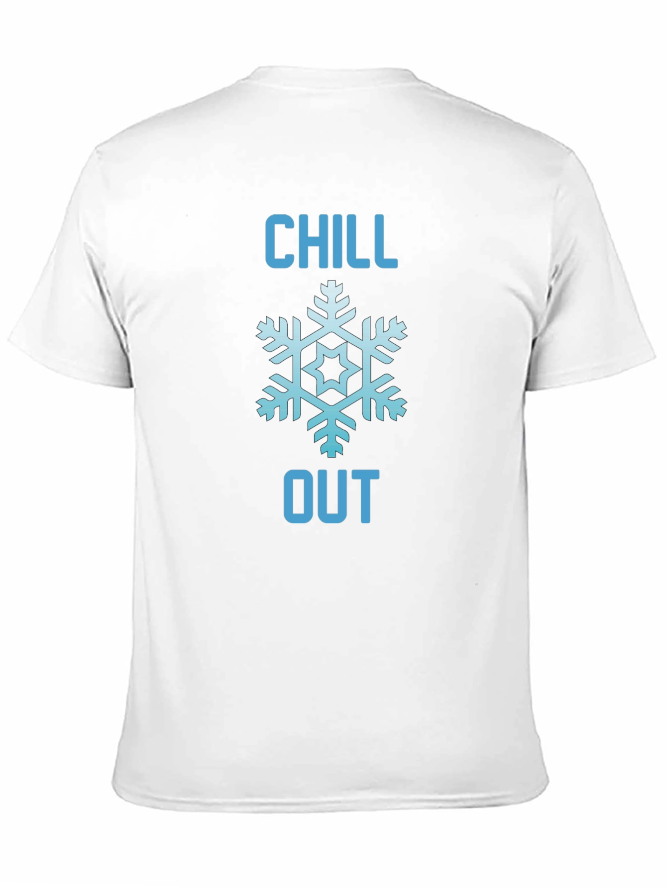 Chill Out Snowflake Graphic Tee - Black