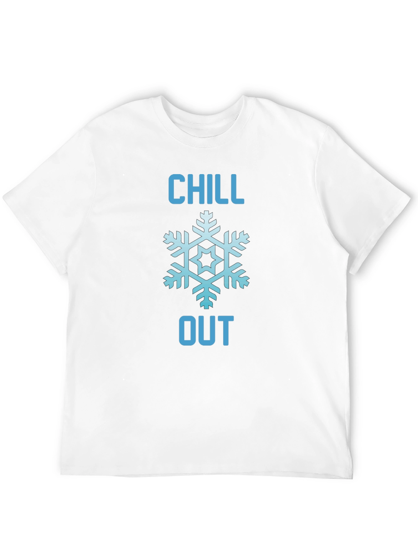 Chill Out Snowflake Graphic Tee - Black