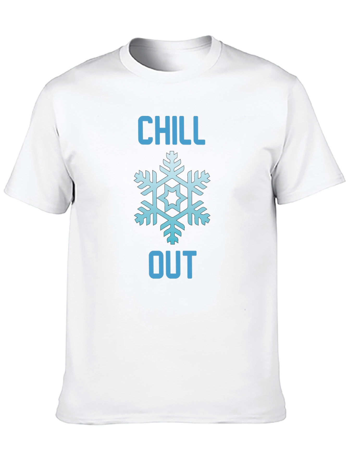 Chill Out Snowflake Graphic Tee - Black