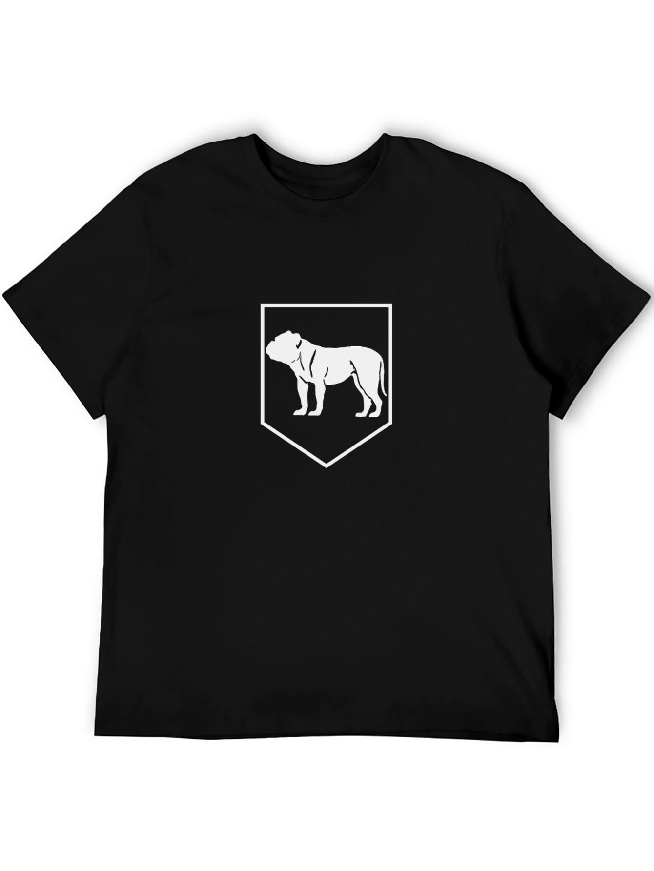 Bulldog Emblem Black T-Shirt