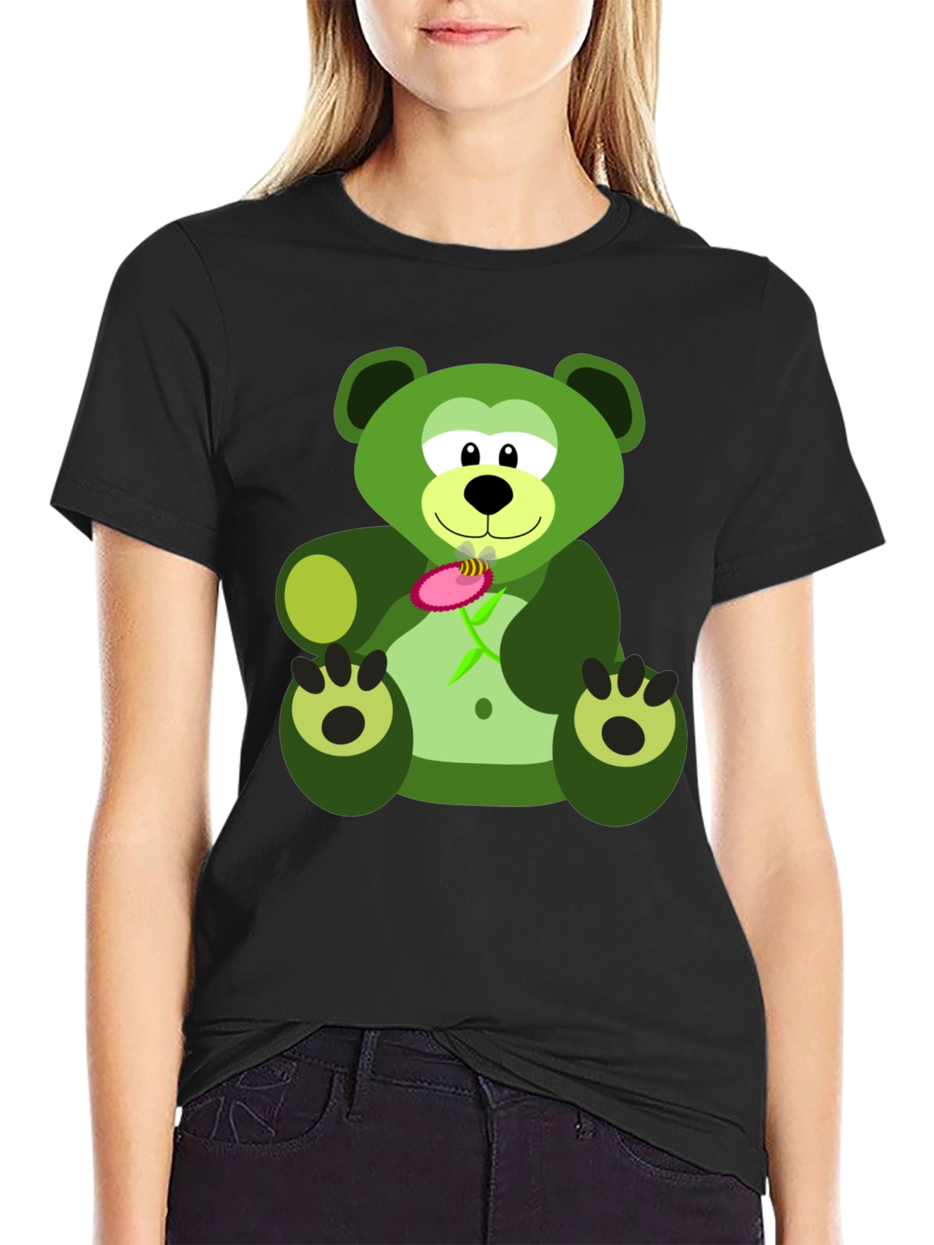 Green Bear Graphic Tee