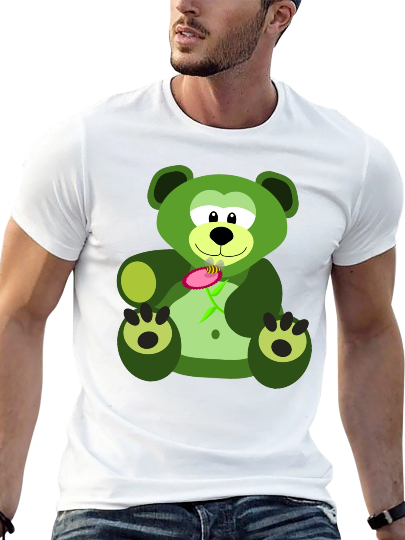 Green Bear Graphic Tee