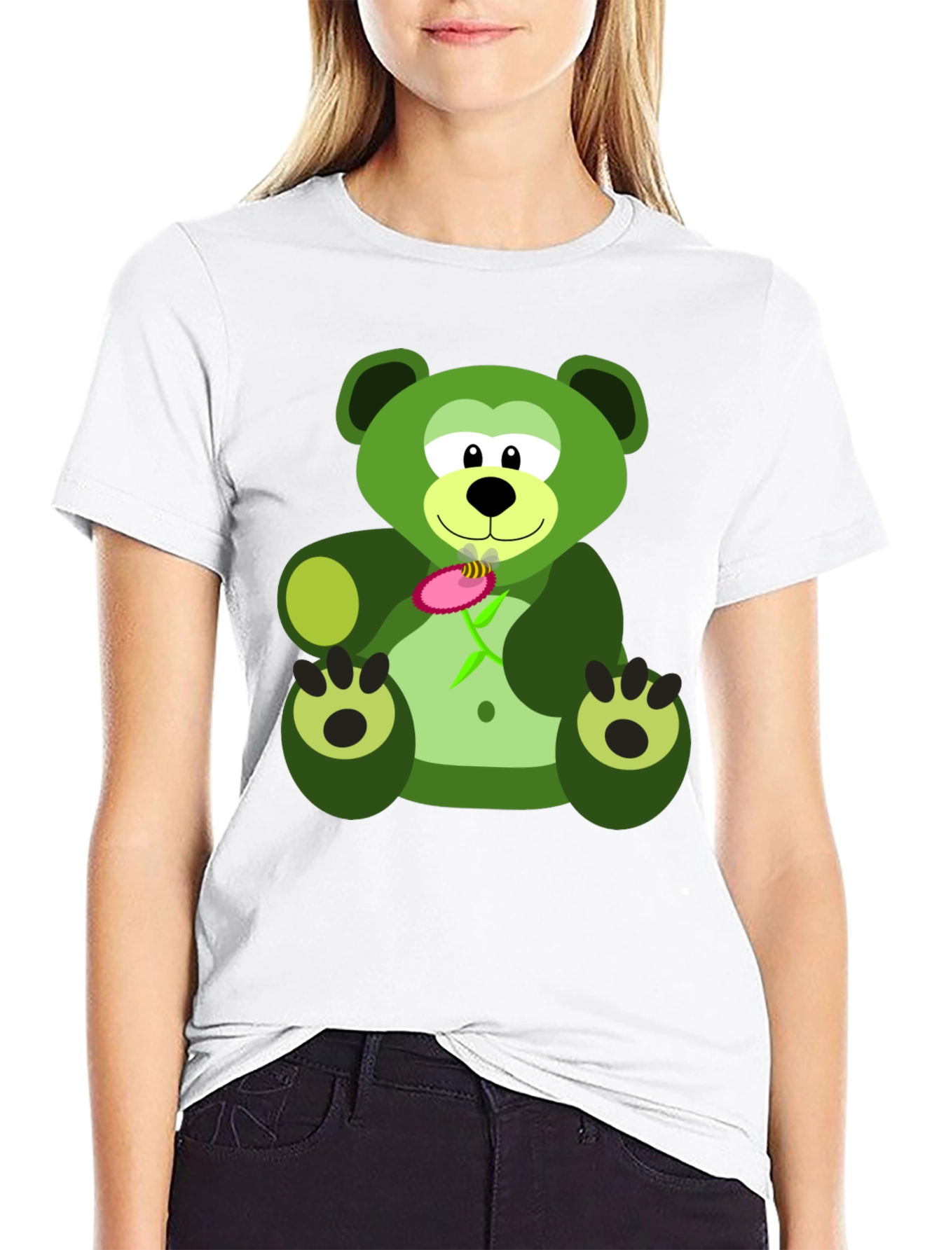 Green Bear Graphic Tee