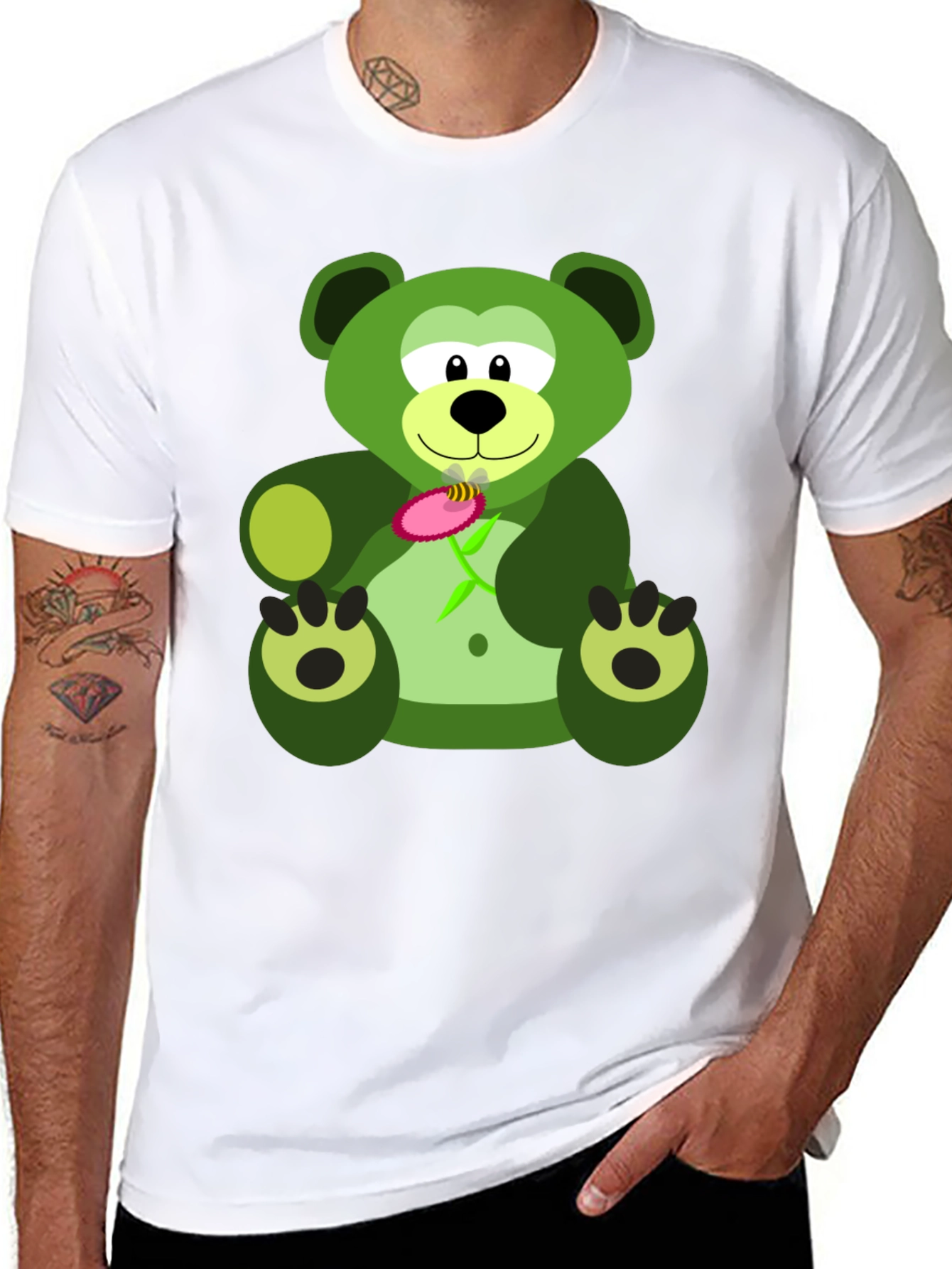 Green Bear Graphic Tee