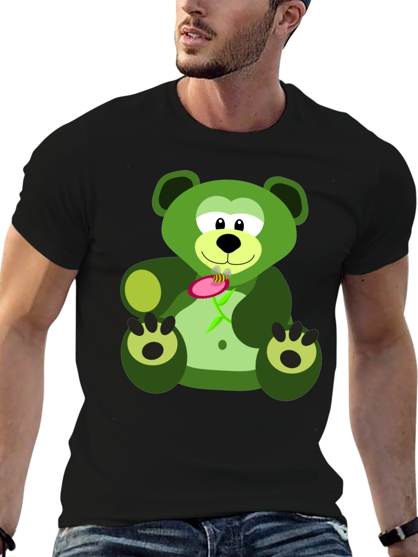 Green Bear Graphic Tee