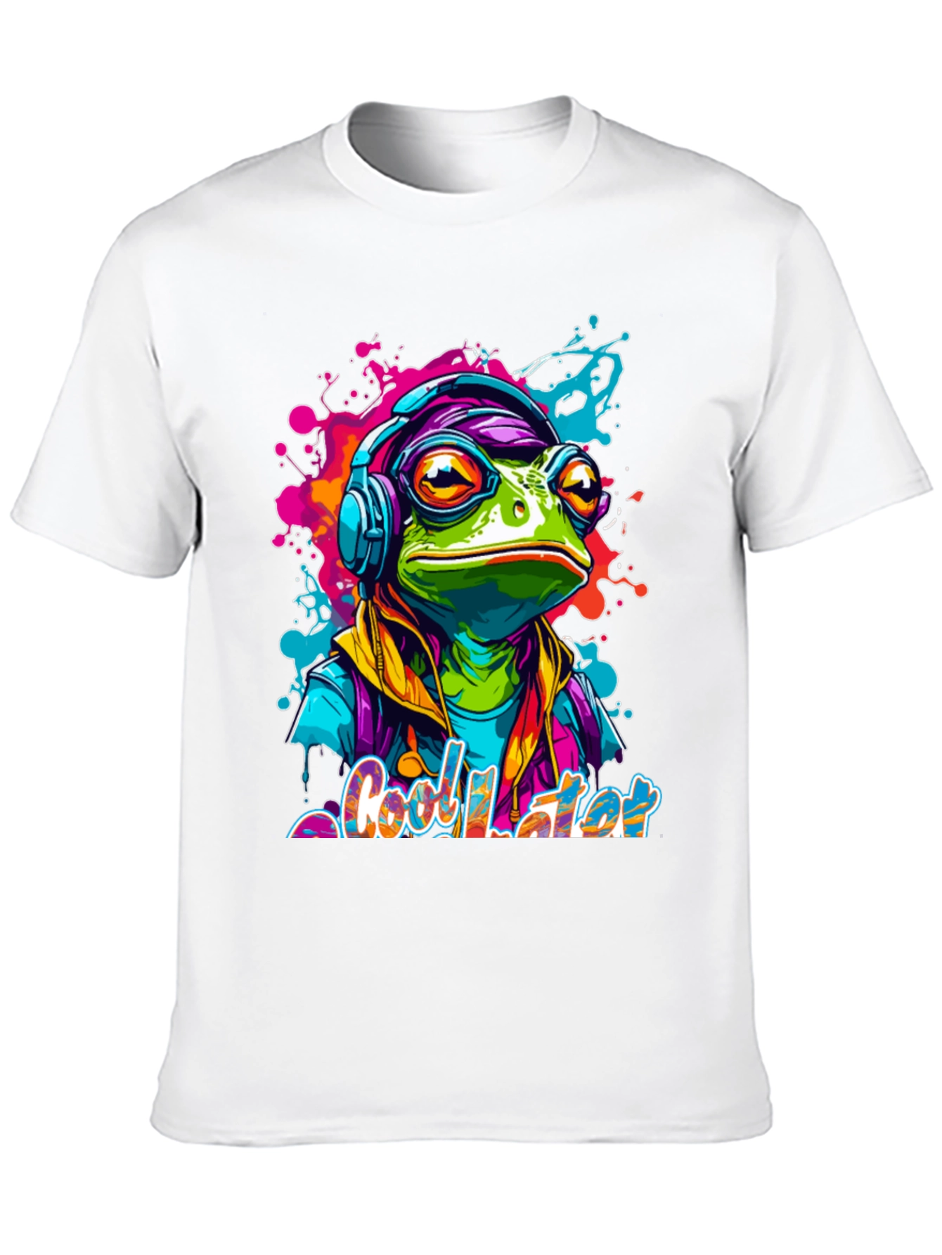 Cool Frog Later Graphic Tee - Funky Design