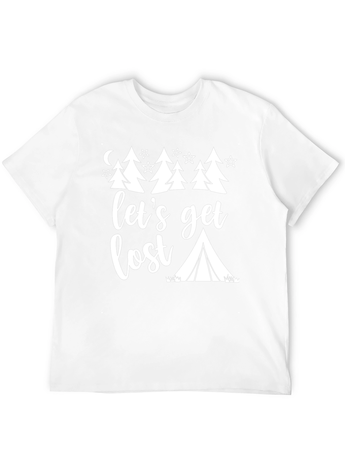 Lets Get Lost Camping Graphic Tee - Black