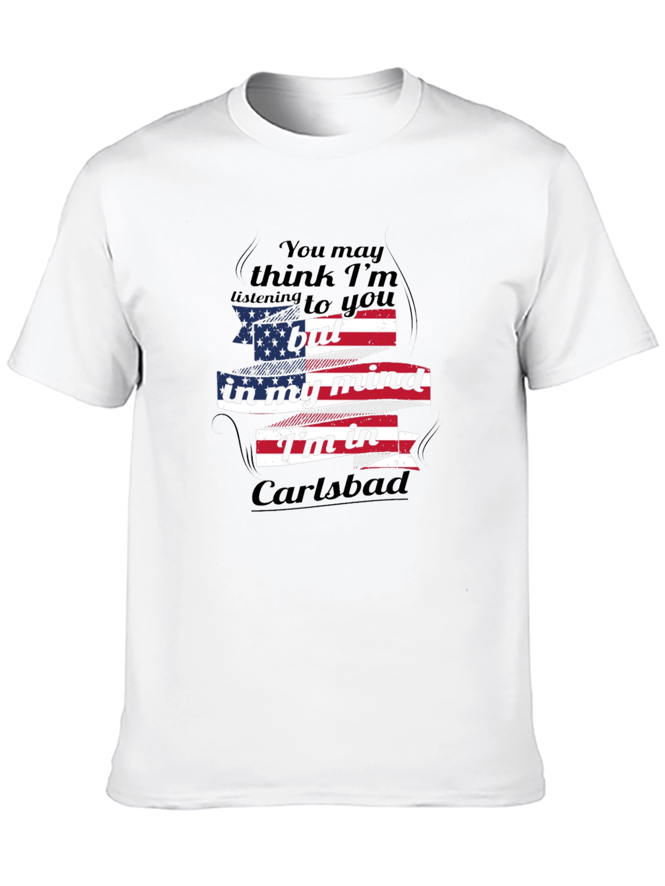 Carlsbad Mind USA Flag Graphic T-Shirt