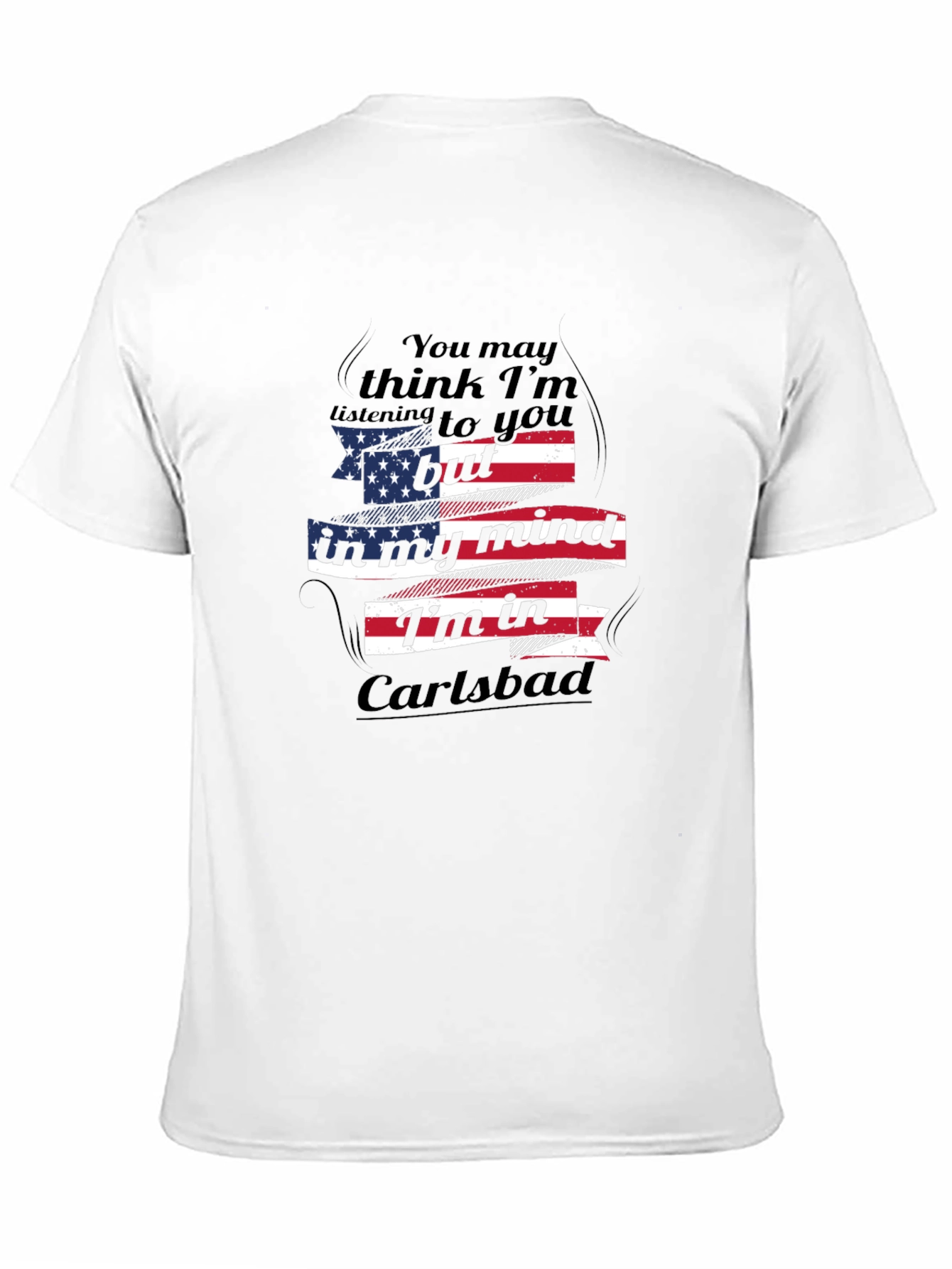 Carlsbad Mind USA Flag Graphic T-Shirt